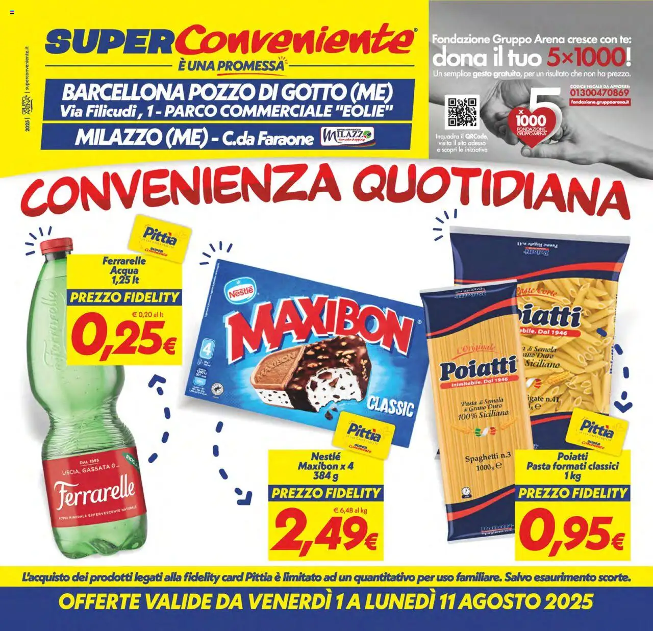 Volantino SuperConveniente del 01.08.2025 | Pagina: 1