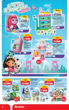 Auchan - Karácsonyi játék - amely érvényes a következő dátumtól: 24.10.2025 | Oldal: 6 | Termékek: Édesség, Szemetes, Plüss