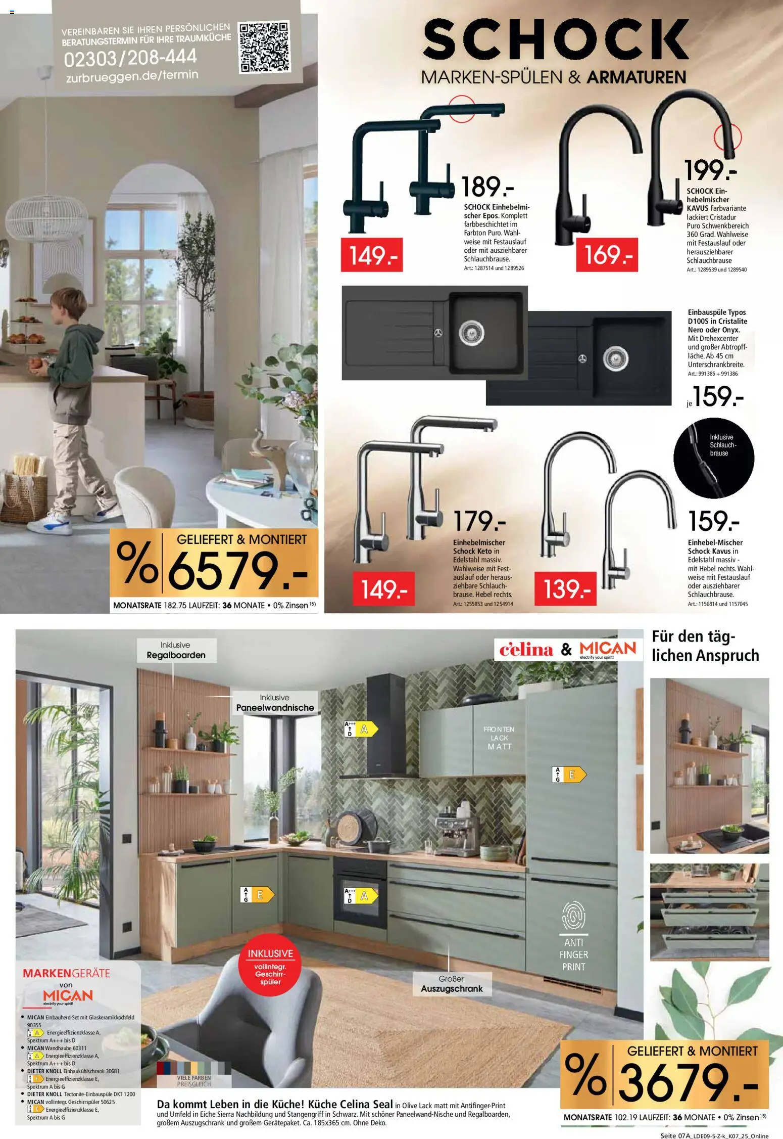 Zurbrüggen Küchen für Ihr Zuhause – gültig ab 22.02.2026 | Seite: 9 | Produkte: Geschirrspüler, Küche