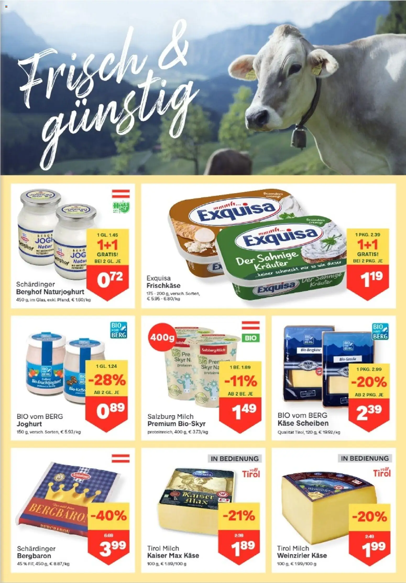 MPREIS Dellach im Drautal gültig ab 19.03.2026 | Seite: 5 | Produkte: Milch, Käse, Joghurt