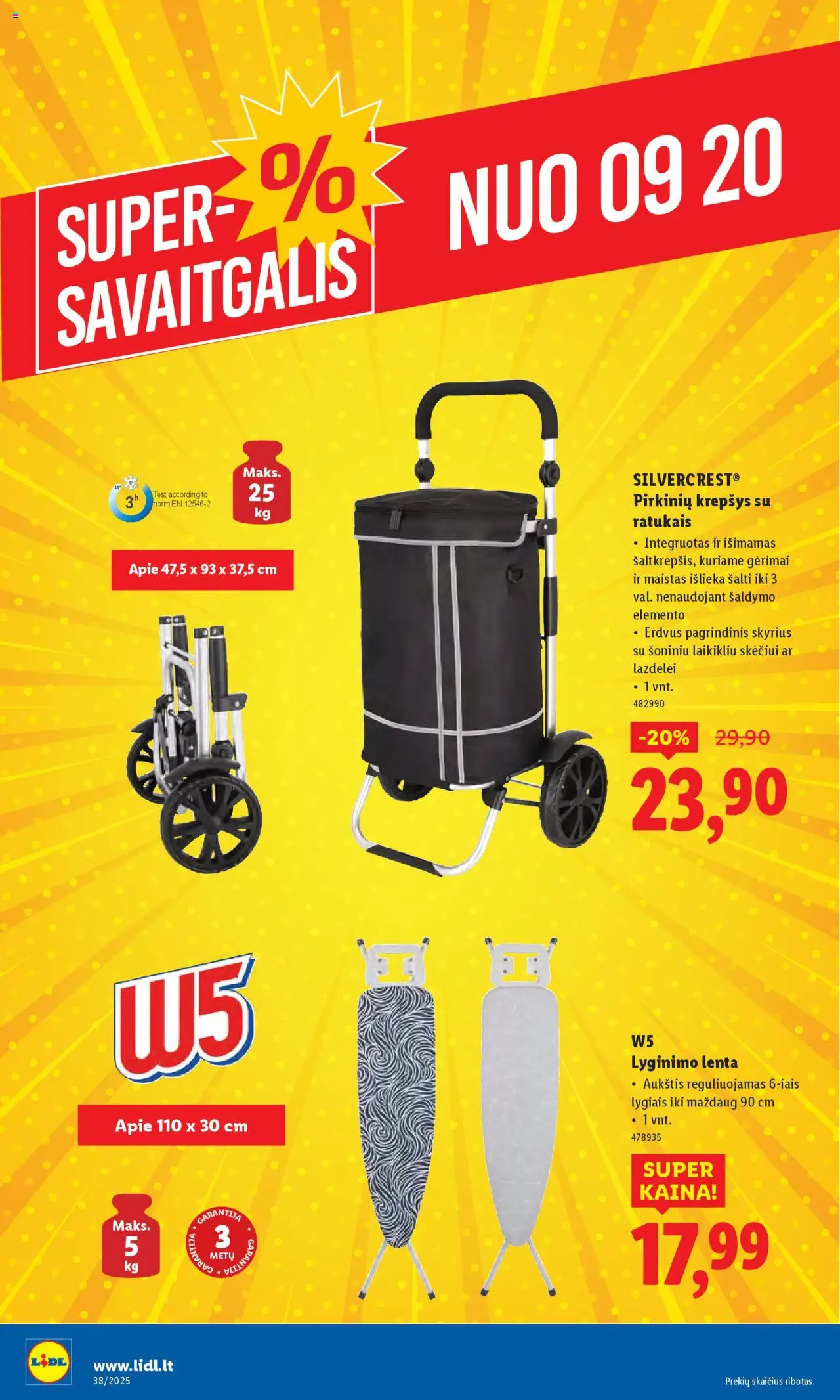 LIDL akcijos nuo 15.09.2025 | Puslapis: 36 | Prekių: Krepšys