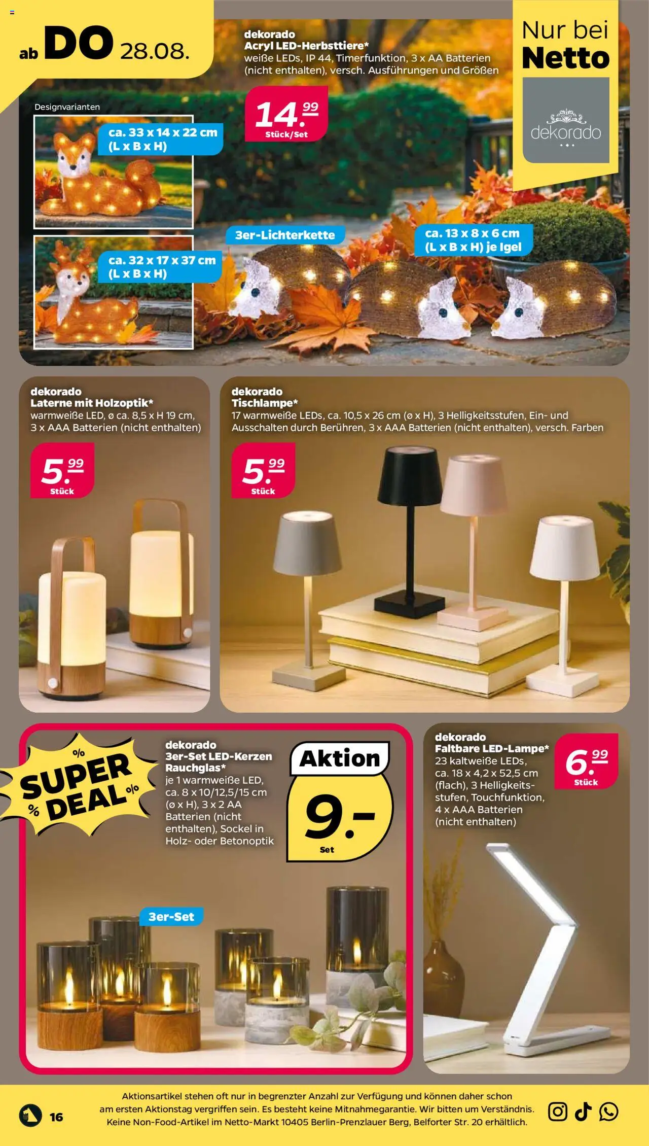 Netto Prospekt 	 - gültig ab dem 25.08.2025 | Seite: 16 | Produkte: Batterien