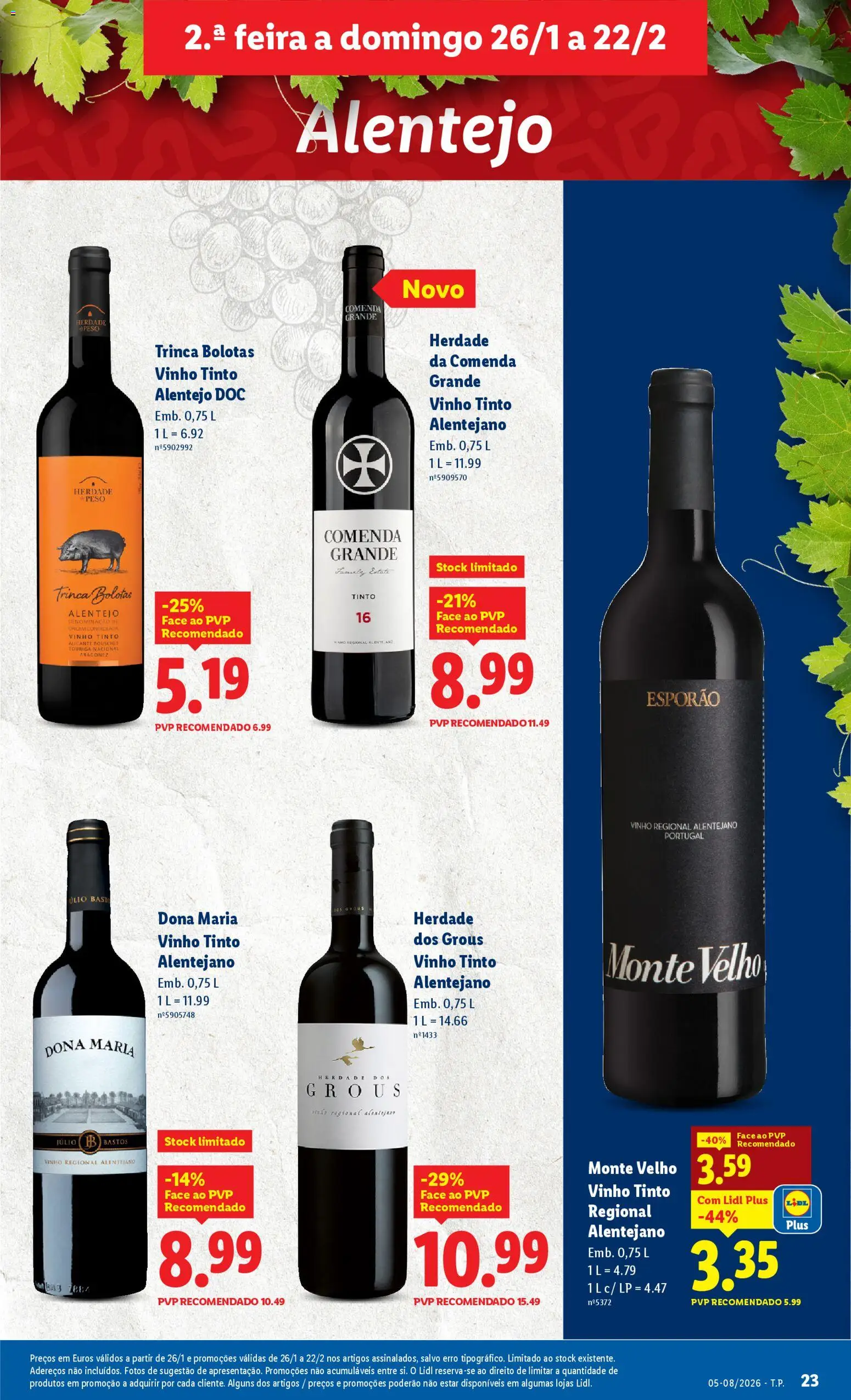Lidl folheto │ válido de 26.01.2026 | Página: 23 | Produtos: Vinho, Vinho tinto