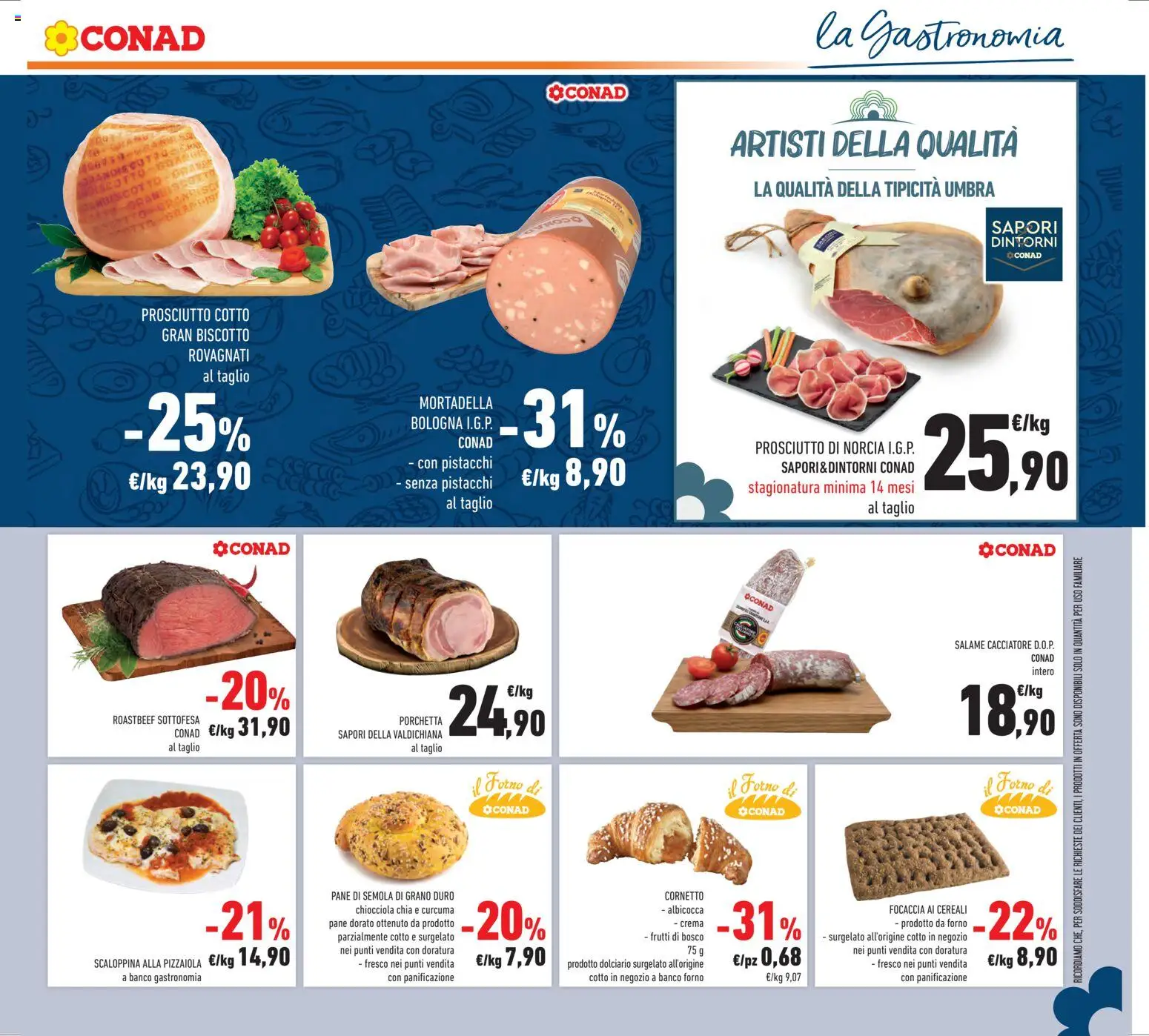 Volantino Conad del 14.01.2026 | Pagina: 27 | Prodotti: Crema, Cornetto, Prosciutto, Topping