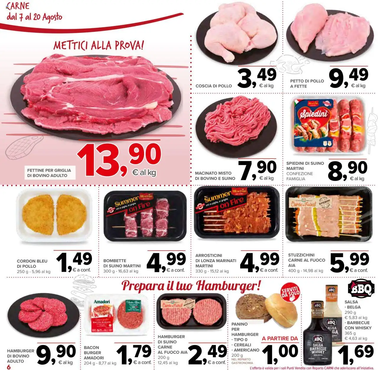Volantino Todis del 07.08.2025 | Pagina: 6 | Prodotti: Salsa, Suino, Barbecue, Macinato
