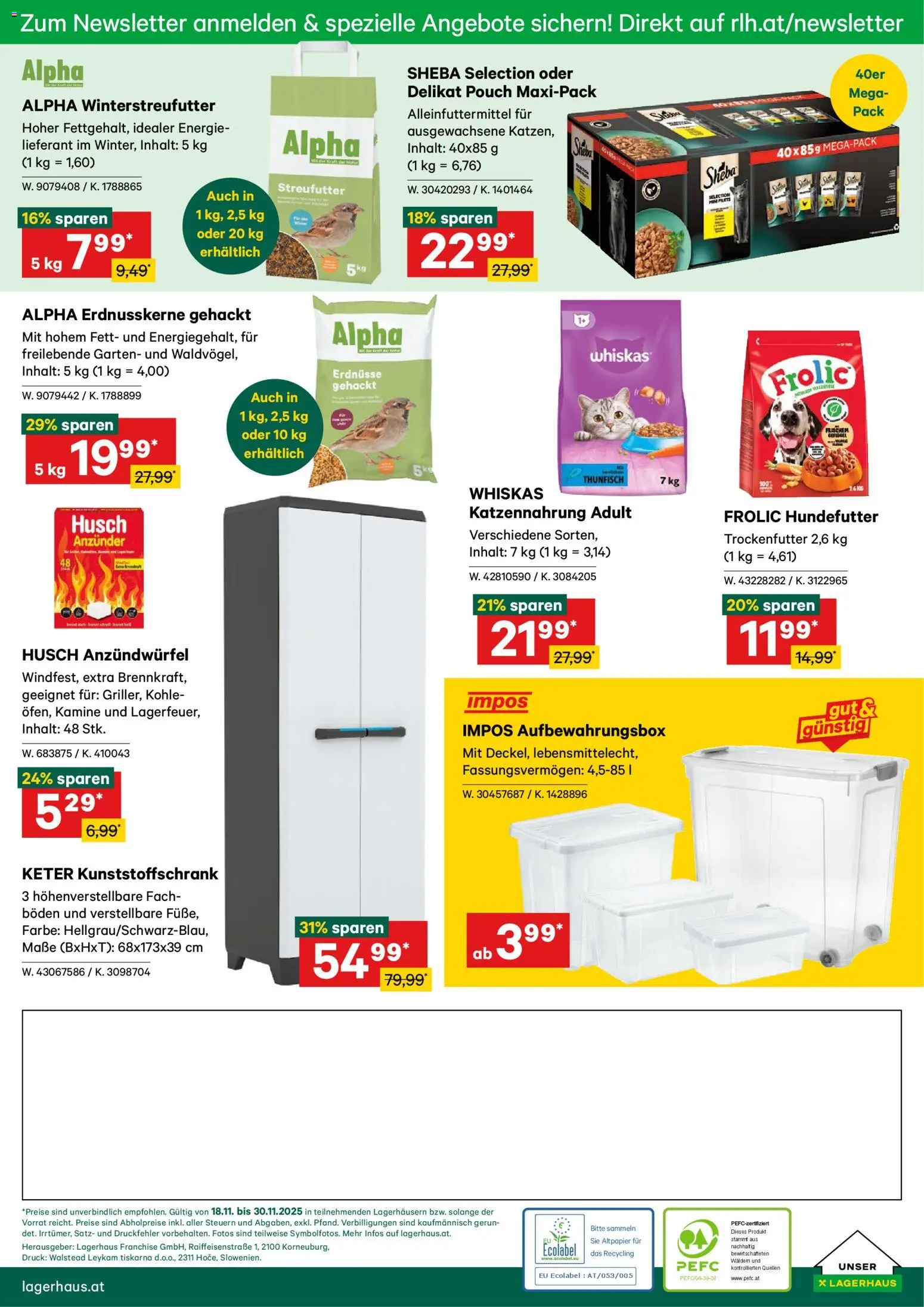 Lagerhaus Flugblatt gültig ab 18.11.2025 | Seite: 6 | Produkte: Папионка, Balles de ping-pong