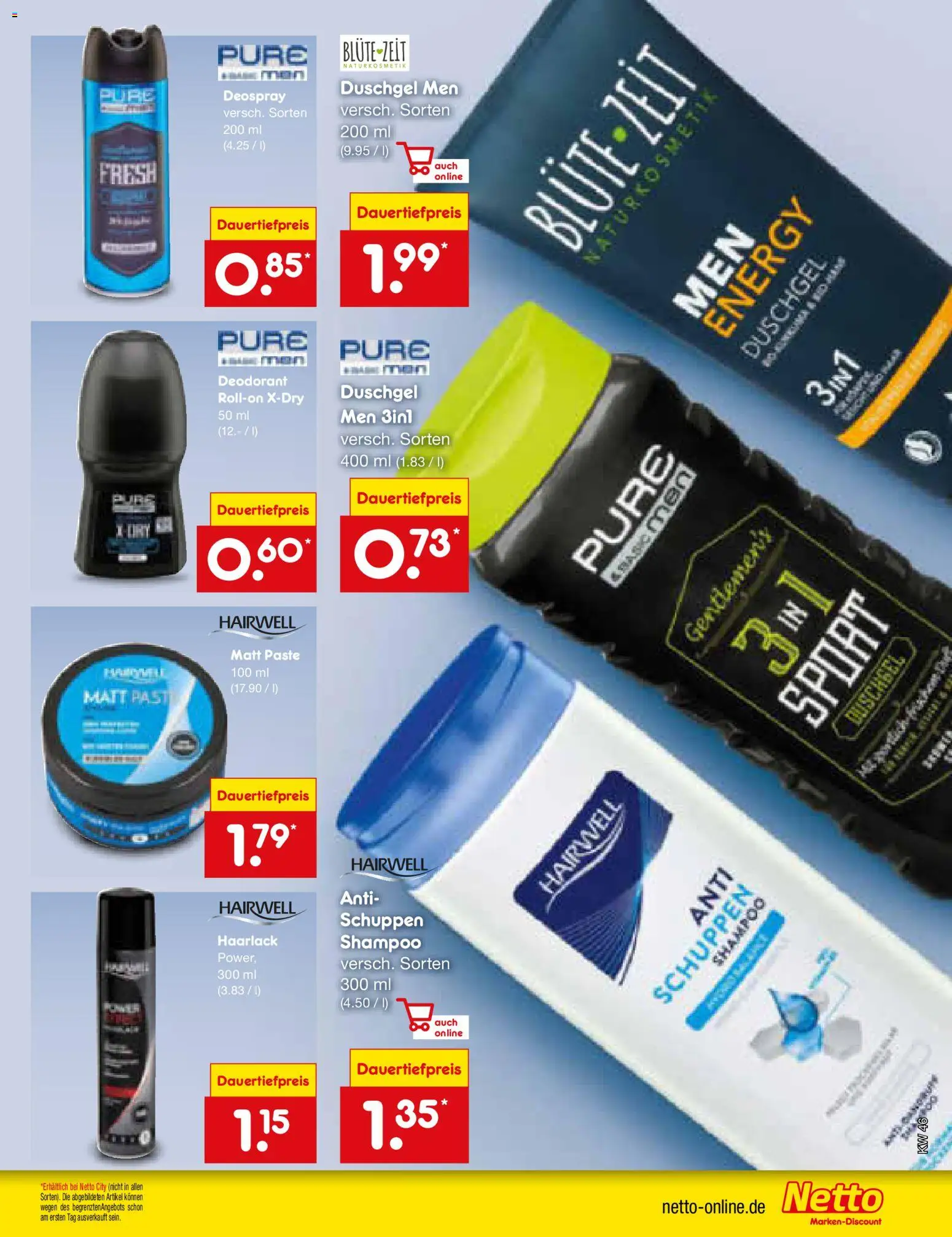Netto Marken-Discount Prospekt 	 – gültig ab 10.11.2025 | Seite: 53 | Produkte: Energy, Shampoo, Duschgel, Deospray