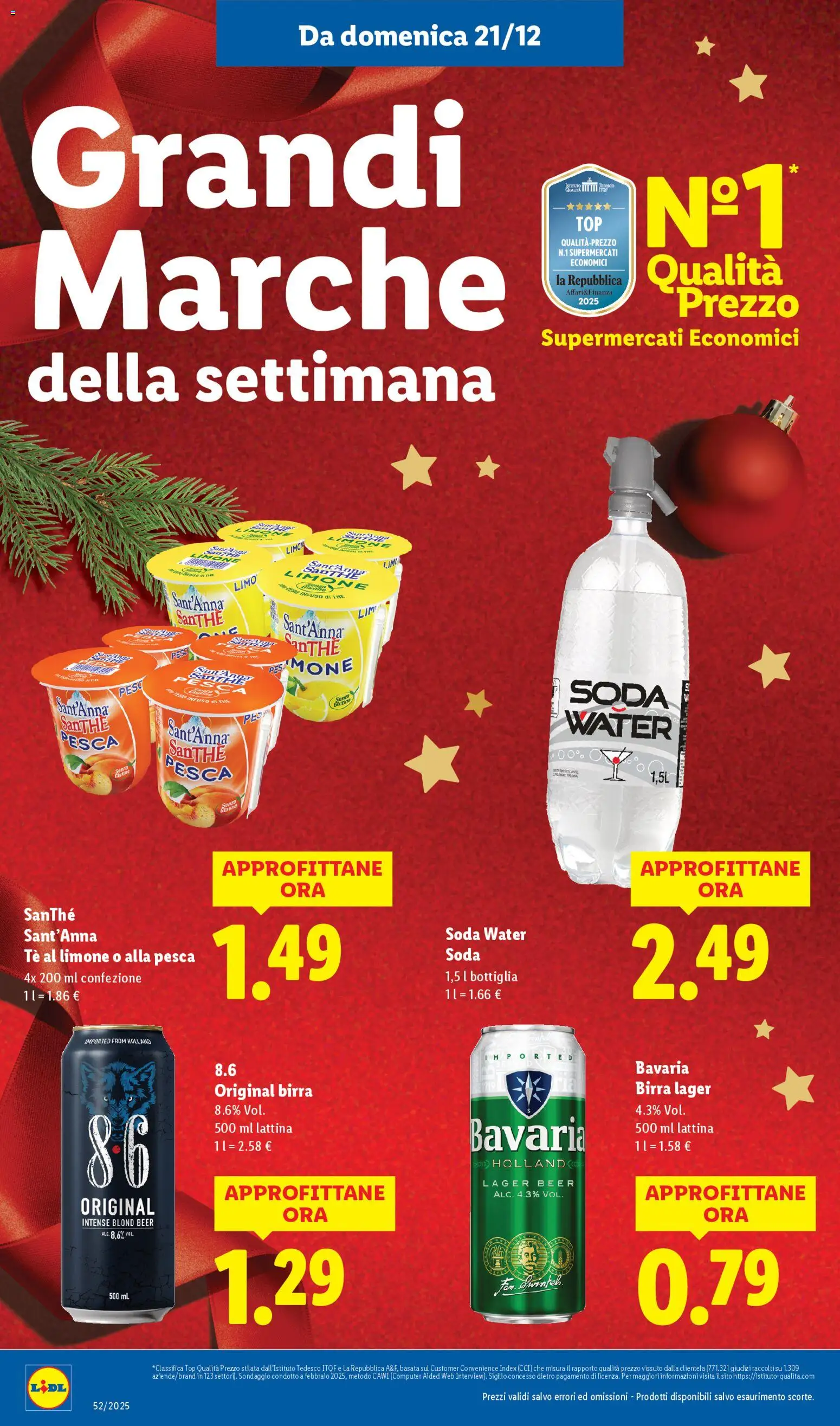 Volantino Lidl del 21.12.2025 | Pagina: 22 | Prodotti: Tè, Top, Pesca, Computer