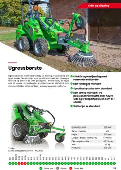 Forhåndsvisning av Felleskjøpet Avant maskiner og redskap gyldig fra 01.05.2025 | Side: 109 | Produkter: Vekt, Børste