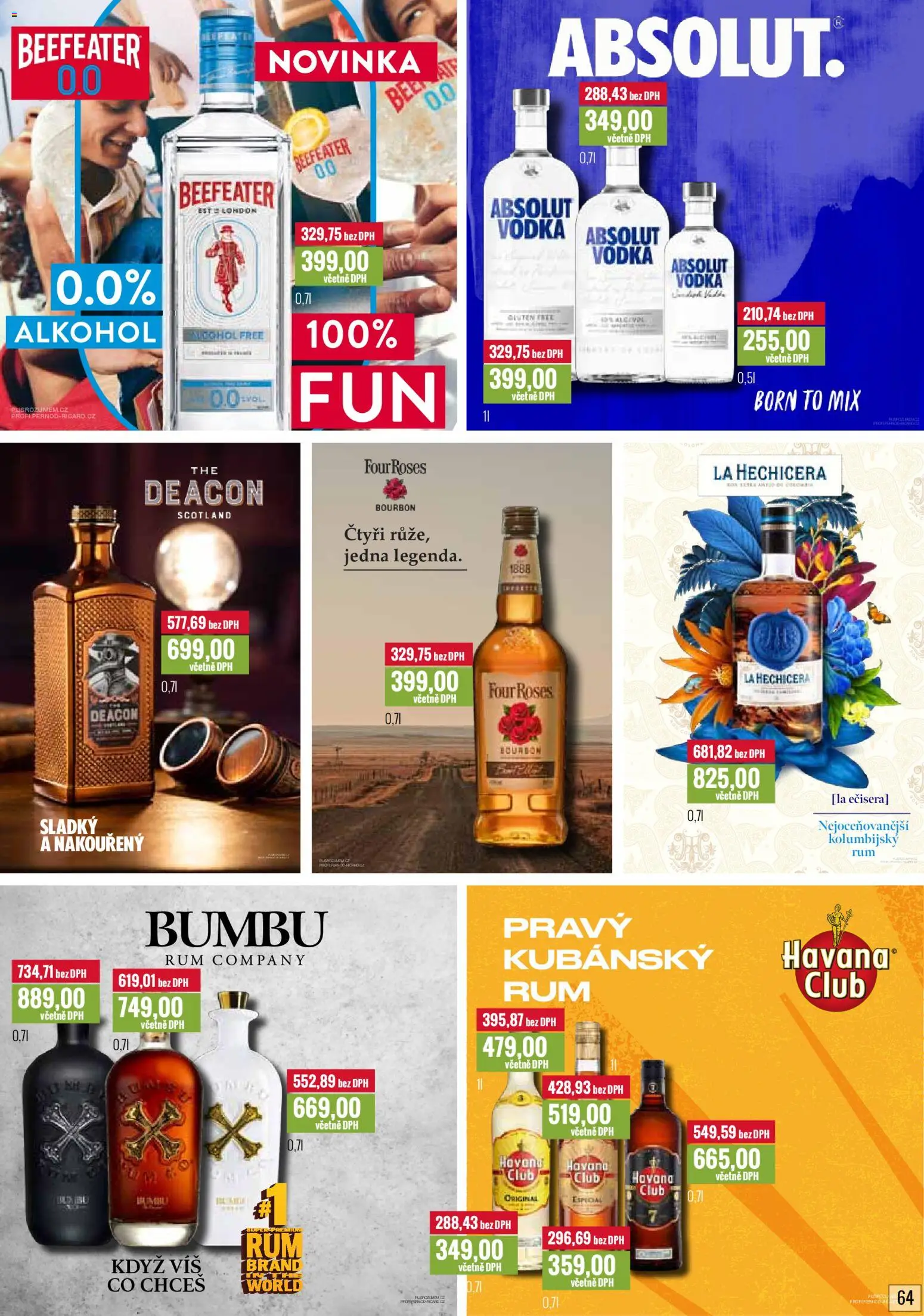 Ratio leták od 01.02.2026 | Strana: 65 | Produkty: Bourbon, Vodka, Havana club, Absolut vodka