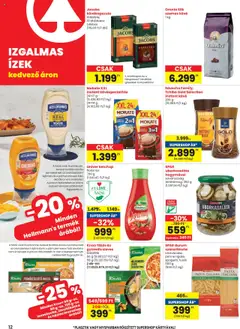 Spar Akciós újság - amely érvényes a következő dátumtól: 24.10.2025 | Oldal: 12 | Termékek: Kávéfőző, Doboz, Cheddar, Instant kávé