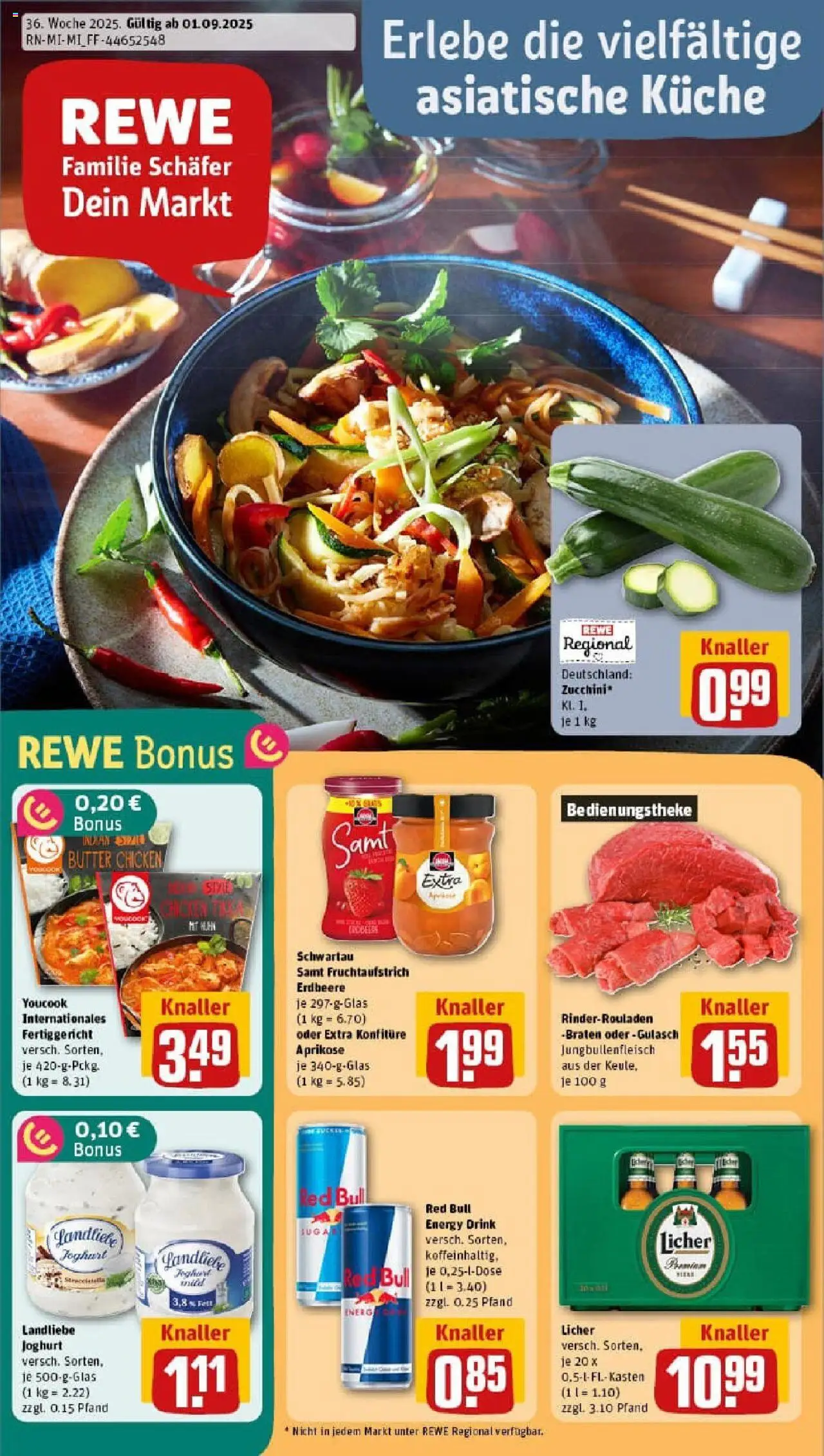 Rewe prospekt Kleinostheim	 – gültig ab 01.09.2025 | Seite: 1 | Produkte: Butter, Schwartau samt, Küche, Landliebe joghurt