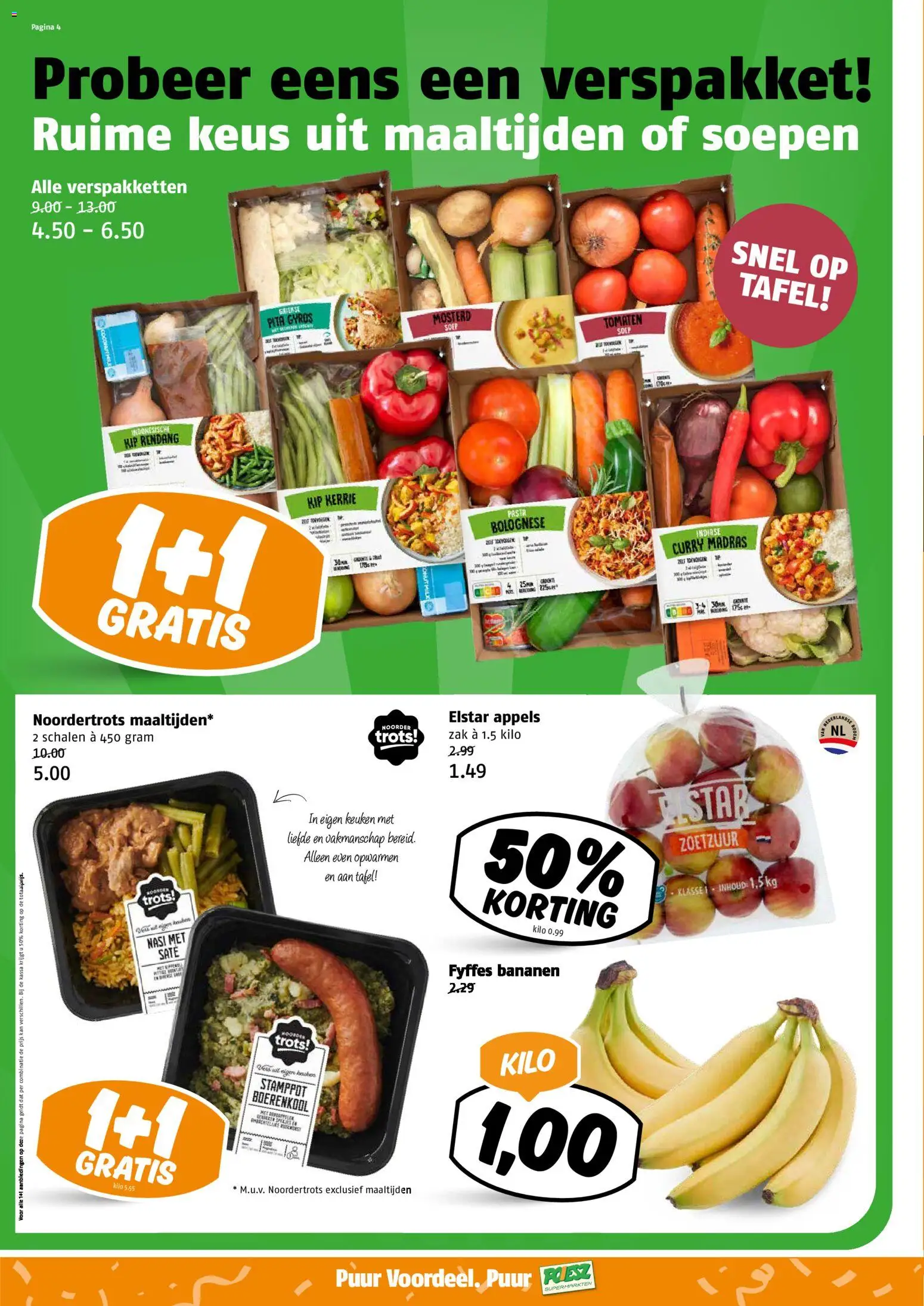 {H1} | Pagina: 4 | Producten: Tomaten, Lapzselatin, Zak, Kip