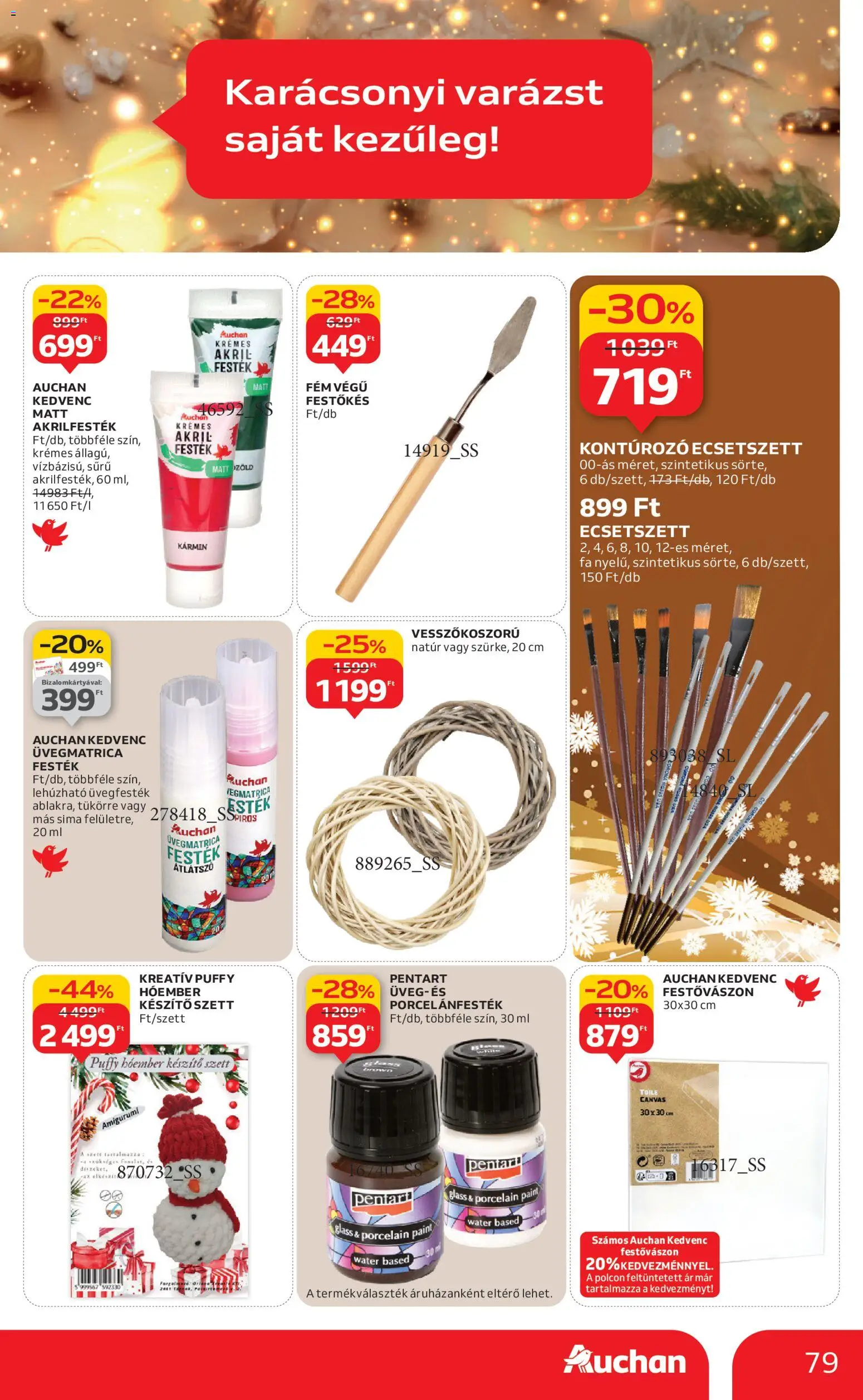 Auchan akciós ujság - amely érvényes a következő dátumtól: 04.12.2025 | Oldal: 79