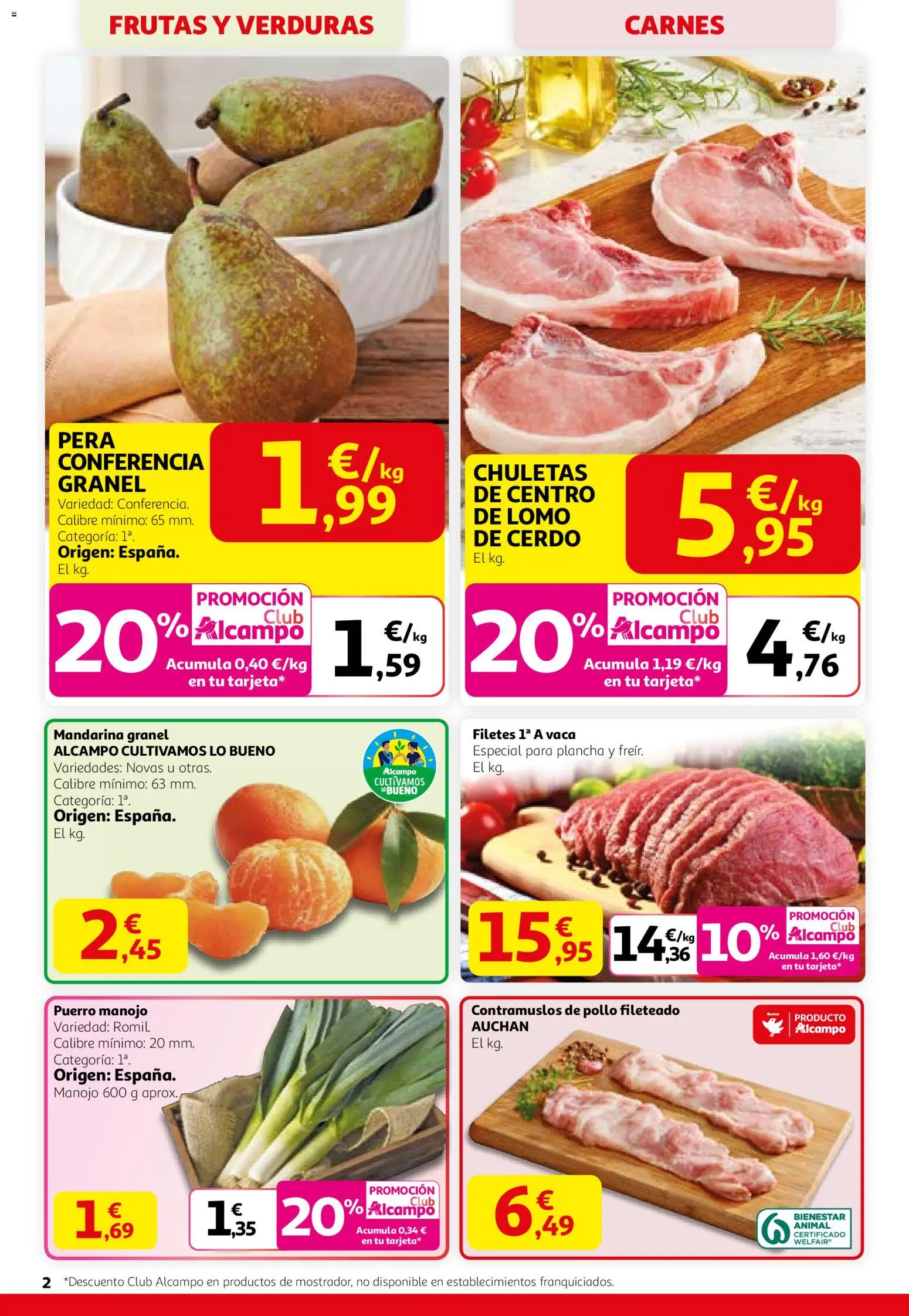 Alcampo - SM Nacional  │ válido desde el 29.01.2026 | Página: 2 | Productos: Cerdo, Plancha