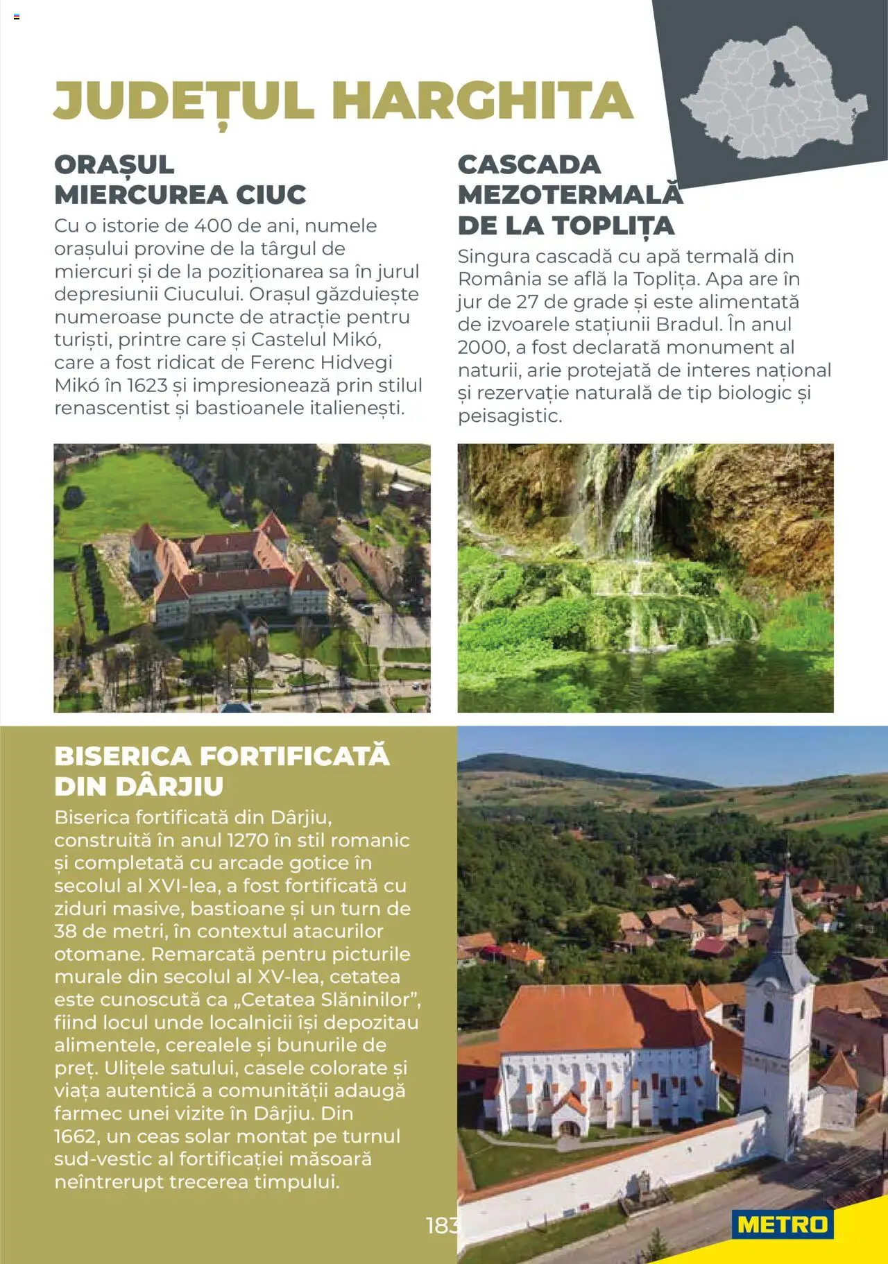 Metro catalog - Ghid de călătorie România – valabil de la 01.08.2025 | Pagină: 183 | Produse: Ceas, Apă