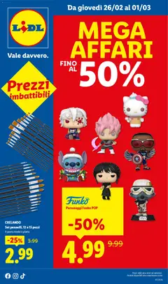 Anteprima del volantino Lidl Mega Affari catalogo valido a partire dal 26.02.2026