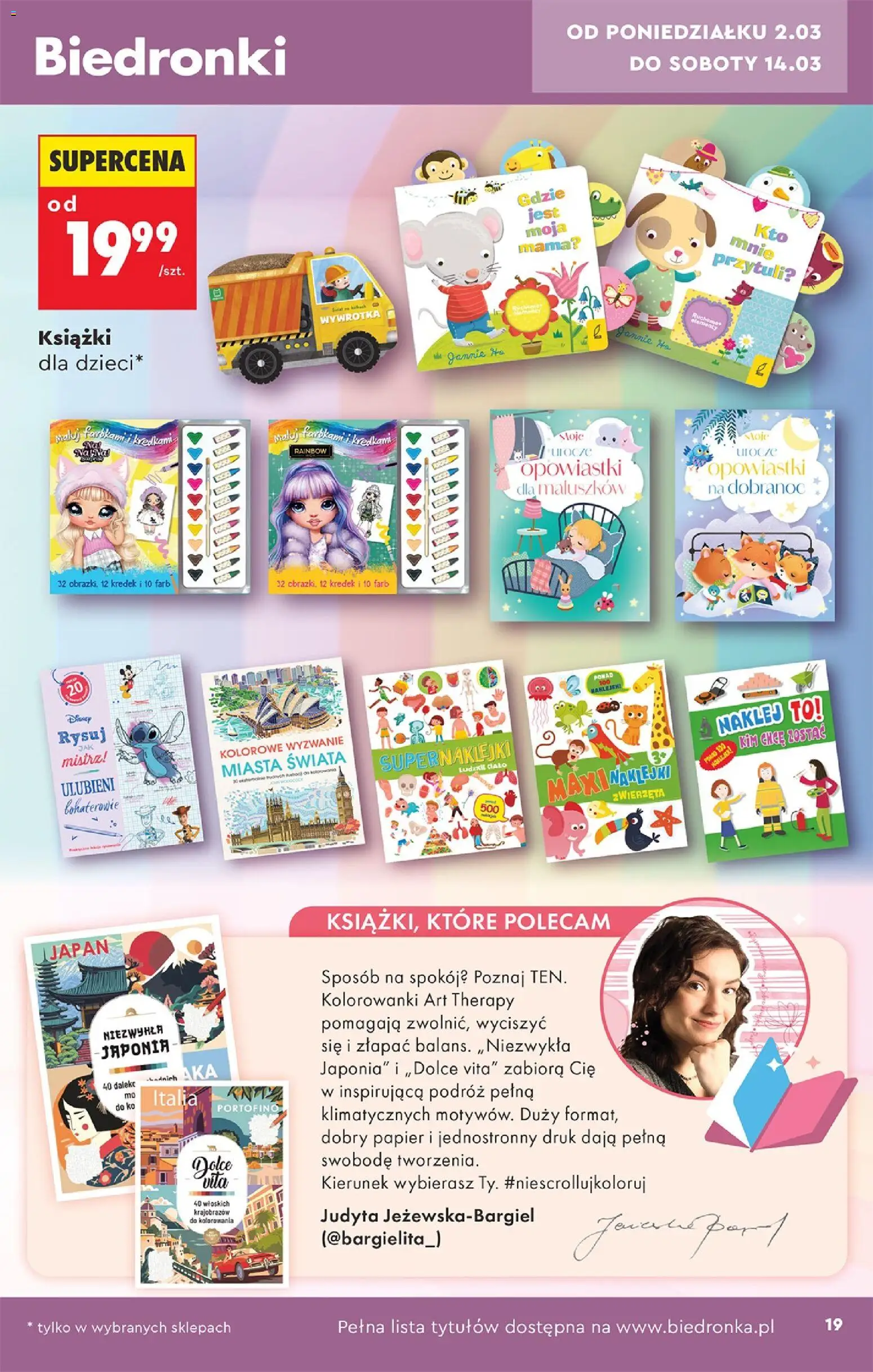 Biedronka gazetka Hity i inspiracje od 28.02.2026 | Strona: 21 | Produkty: Książki, Naklejki