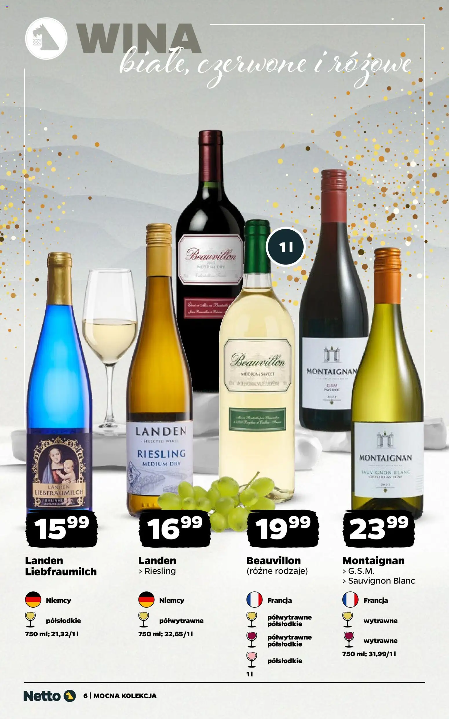 Netto gazetka - Mocna Kolekcja od 22.12.2025 | Strona: 6 | Produkty: Riesling