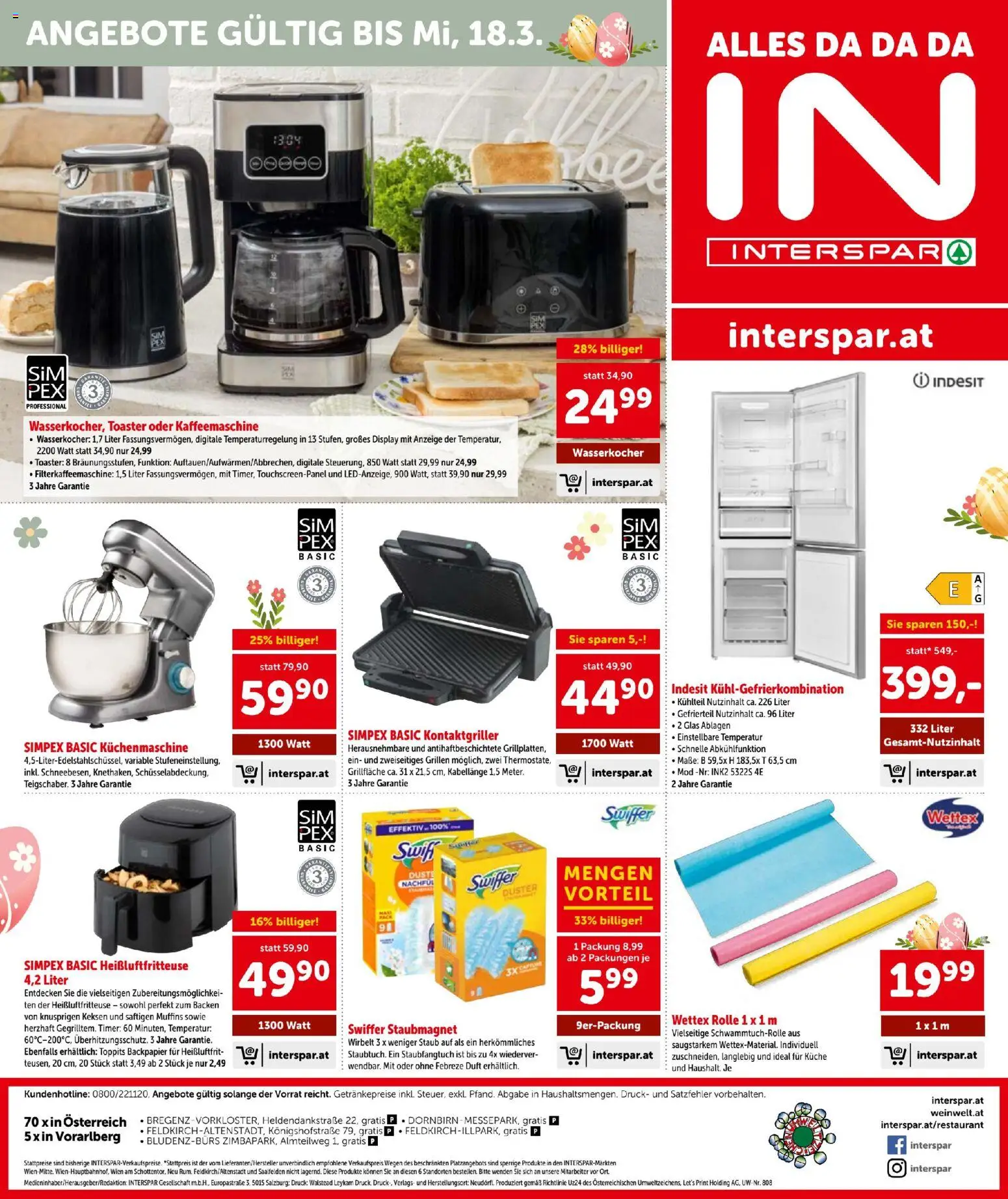 Interspar Flugblatt gültig ab 26.02.2026 | Seite: 24 | Produkte: Kaffeemaschine, Wasserkocher, Toaster, Duft