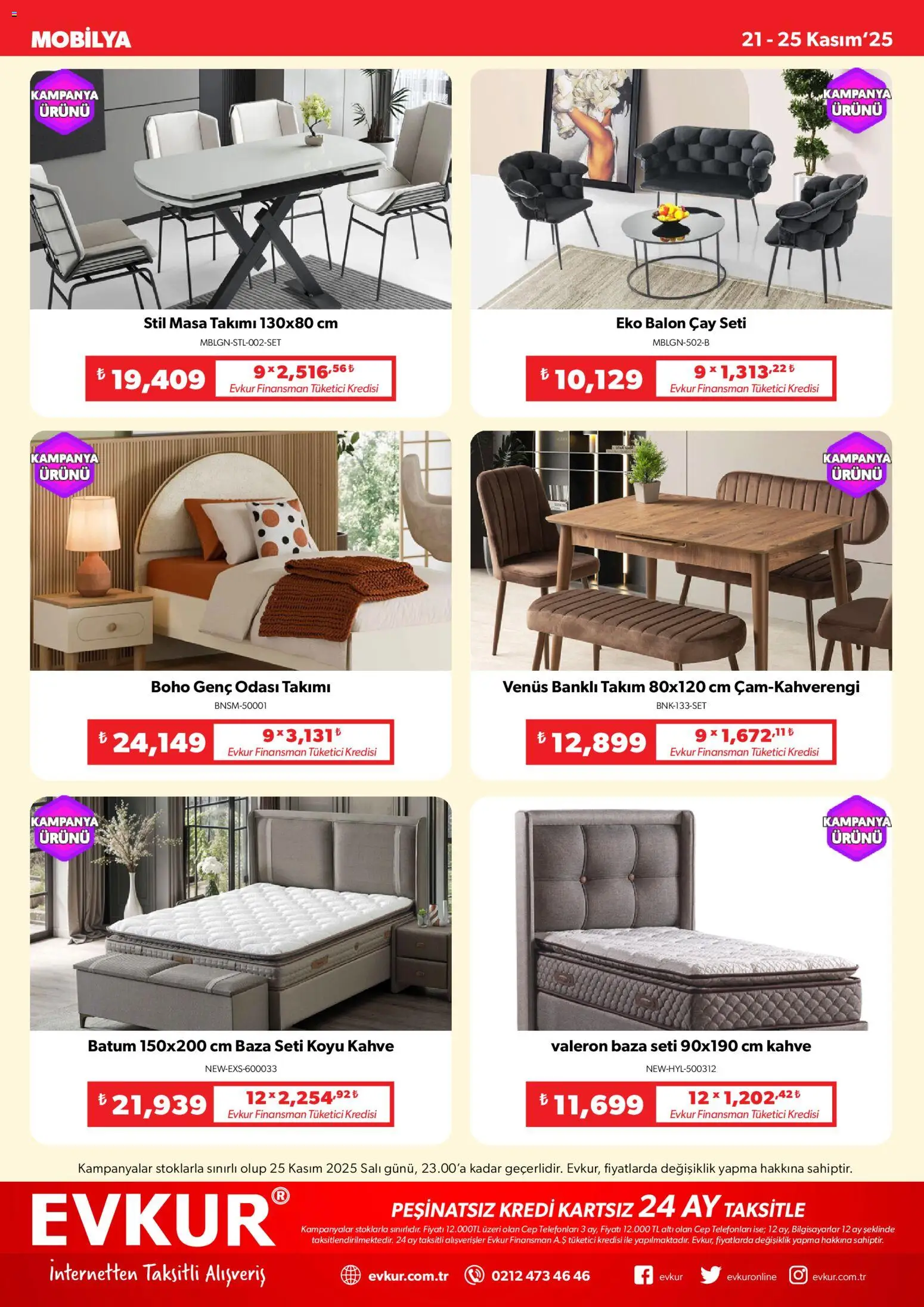 Evkur Black Friday - 21.11.2025 tarihinden itibaren geçerlidir | Sayfa: 10 | Ürünler: Masa, Kahve, Çay