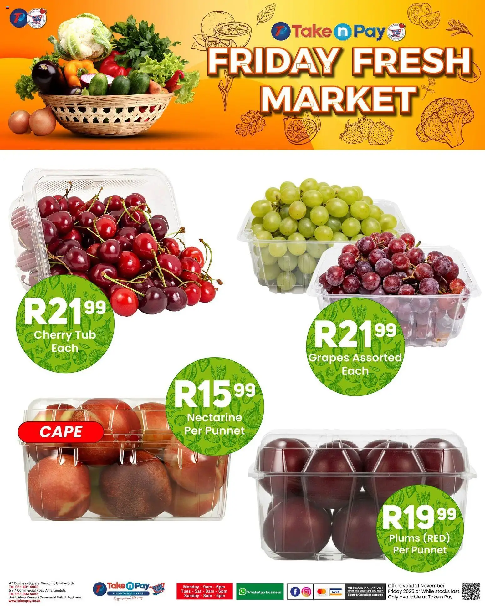 New Take n Pay catalogue – valid from 21.11.2025 | Page: 13 | Products: Grapes