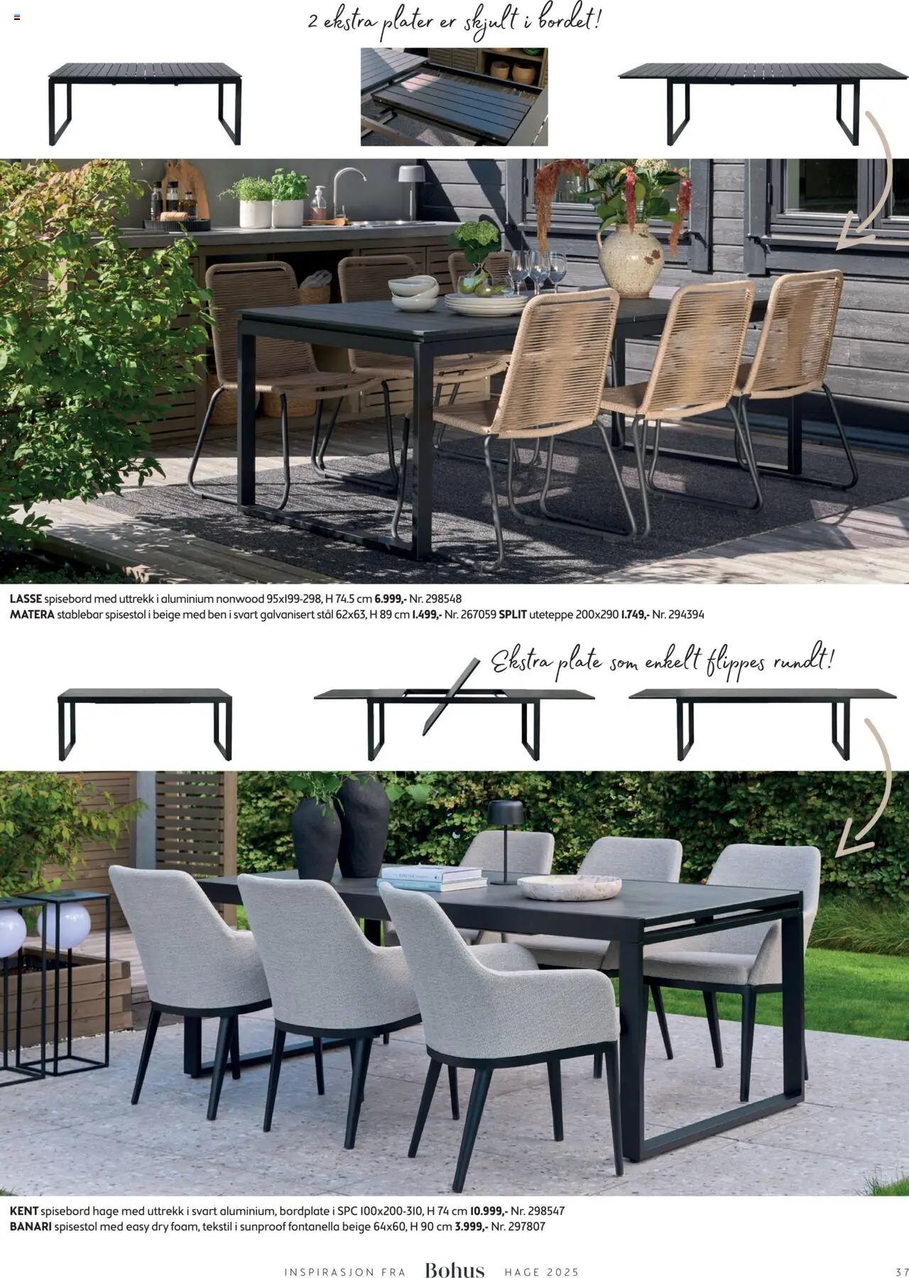  | Side: 37 | Produkter: Plate, Spisebord, Spisestol