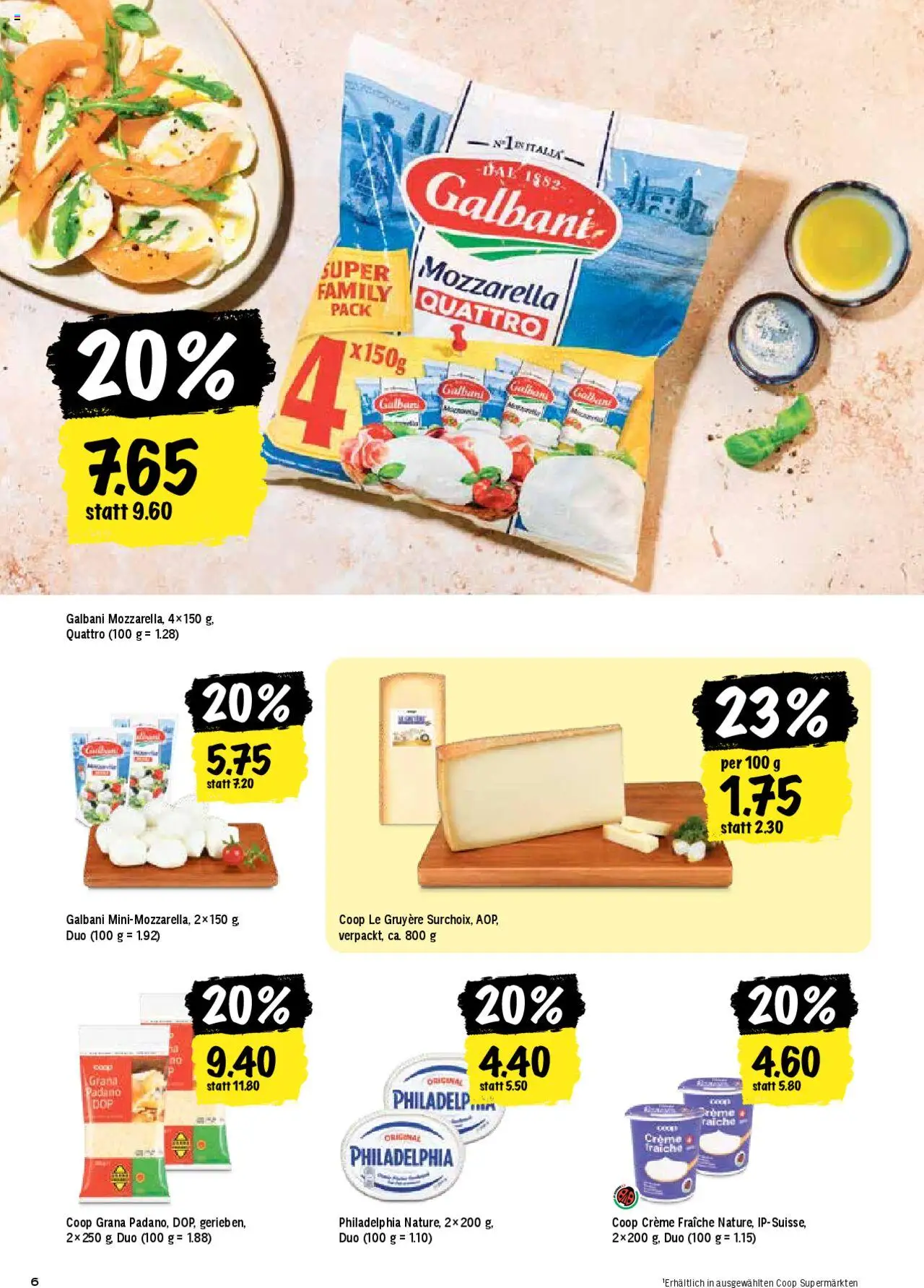 Coop Aktionen ab 26.06.2025 | Seite: 6 | Produkte: Creme
