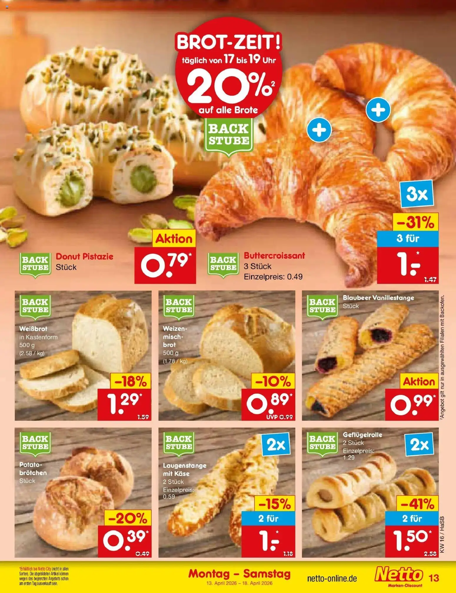 Netto Marken-Discount Prospekt Wuppertal	 – gültig ab 13.04.2026 | Seite: 15 | Produkte: Käse, Uhr