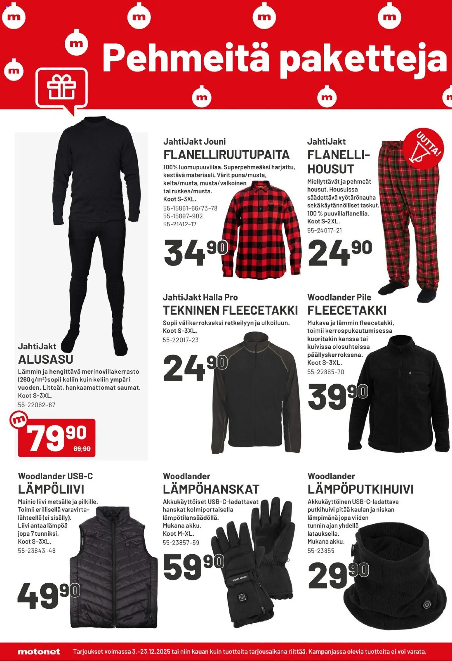 Motonet tarjoukset – voimassa 03.12.2025 alkaen | Sivu: 2 | Tuotteet: Liivi, Housut, Voi, Hanskat