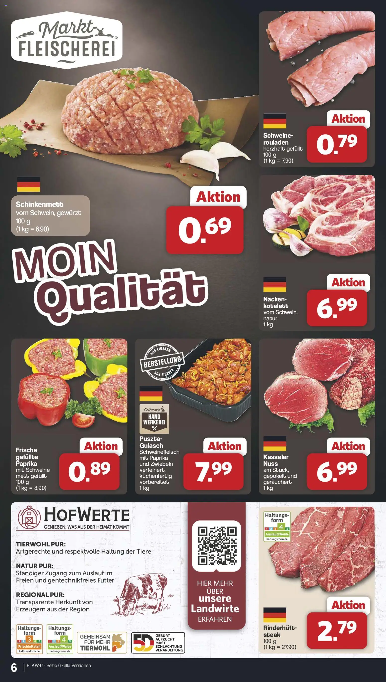 Famila Nordwest - Black Friday – gültig ab 17.11.2025 | Seite: 6 | Produkte: Zwiebeln, Paprika, Gulasch, Steak