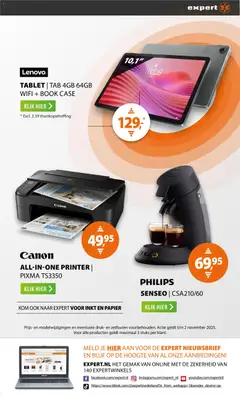 Expert - Folder - Voorbeeld van een folder van Expert, geldig van 27.10.2025 | Pagina: 27 | Producten: Kom, Tablet, Printer, Papier