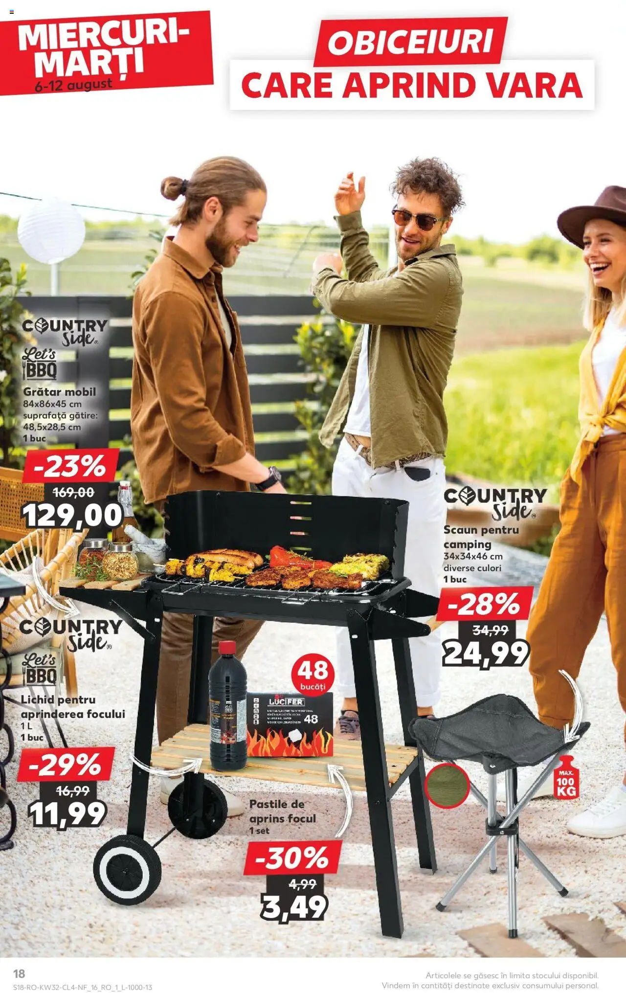 Catalog Kaufland - Galați – valabil de la 06.08.2025 | Pagină: 18 | Produse: Grătar, Scaun