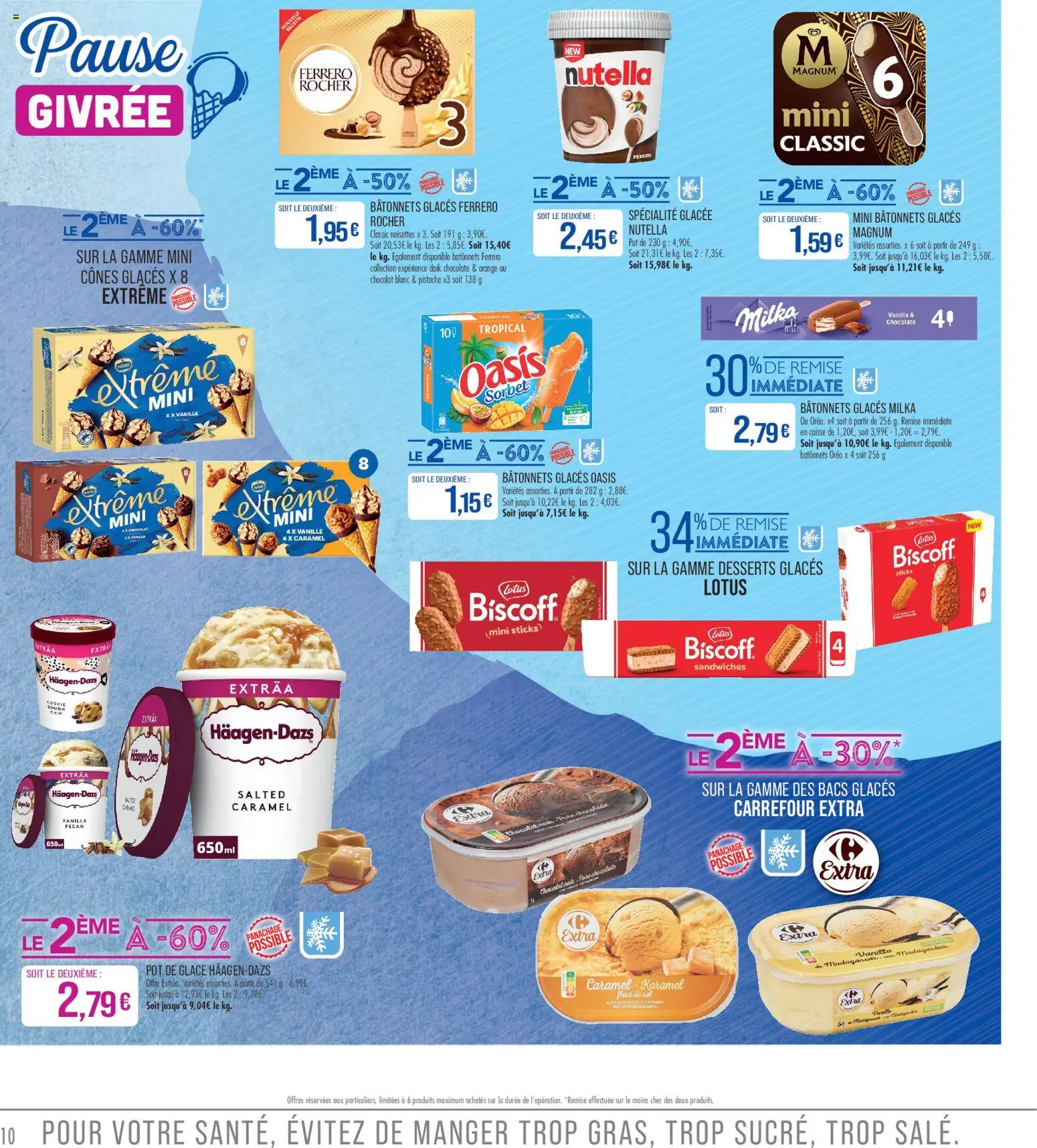 {H1} | Page: 10 | Produits: Orange, Sel, Cônes, Chocolat