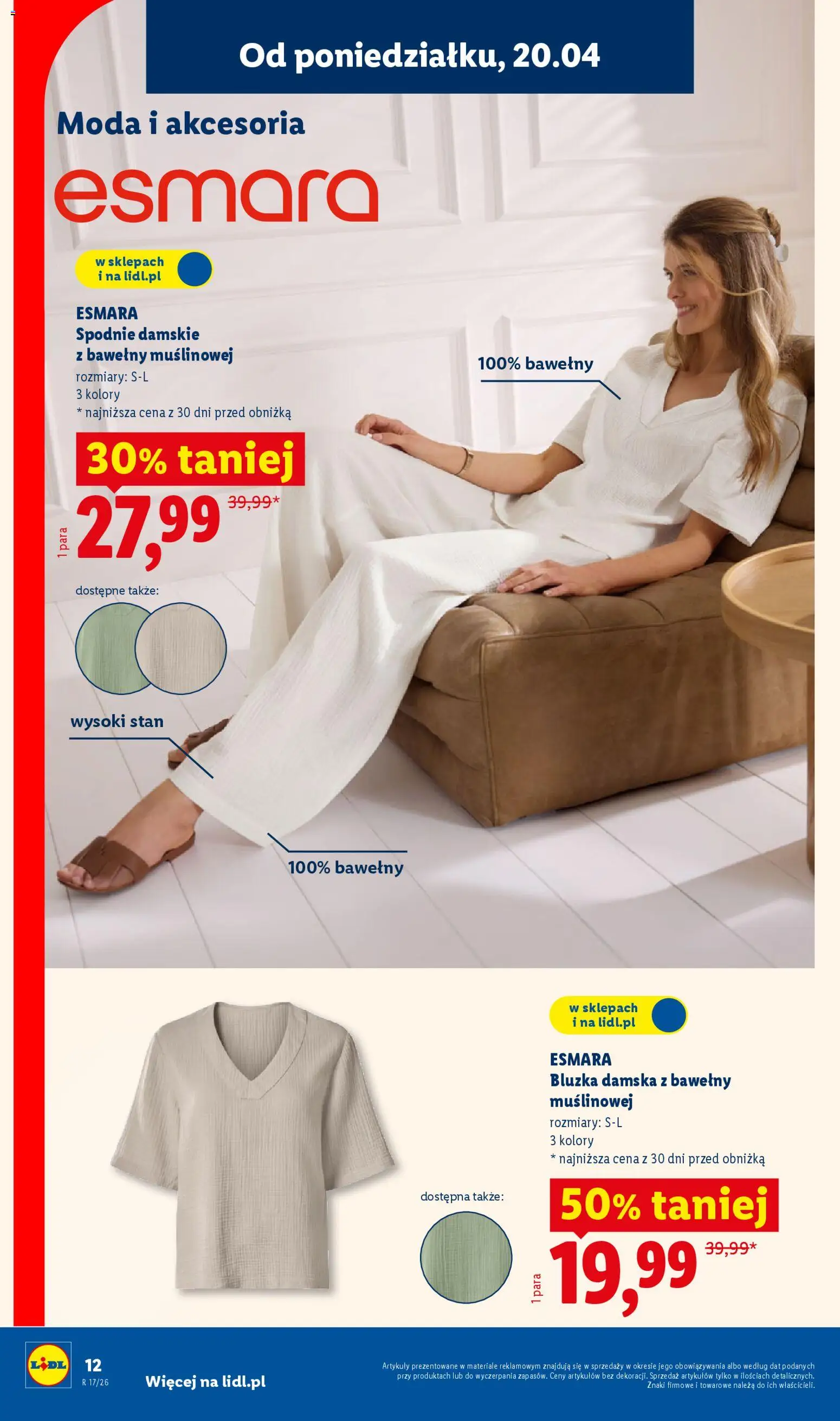 Lidl Katalog od 20.04.2026 | Strona: 10 | Produkty: Bluzka, Spodnie