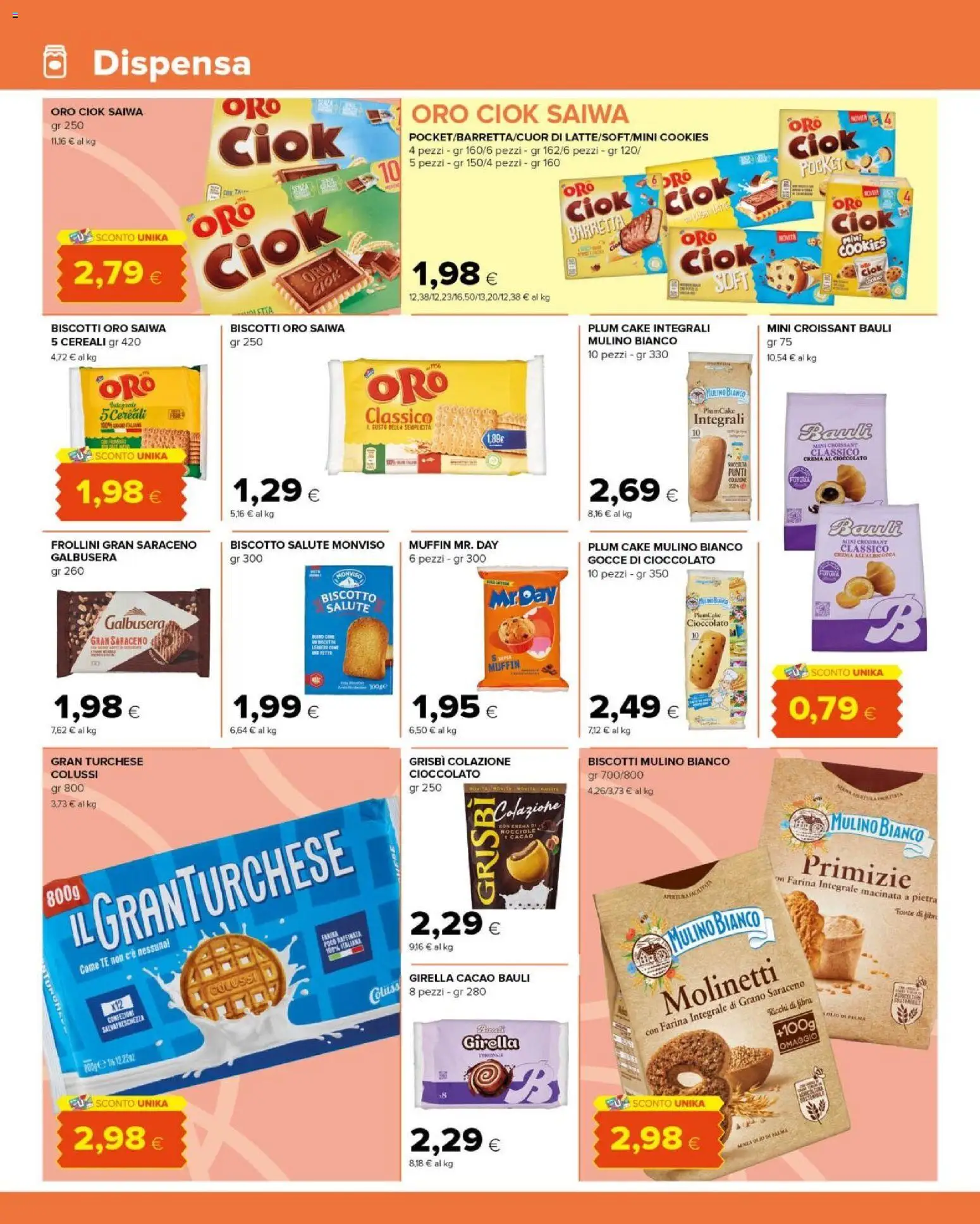 Volantino Tigre del 03.01.2026 | Pagina: 8 | Prodotti: Crema, Biscotti, Farina, Barretta