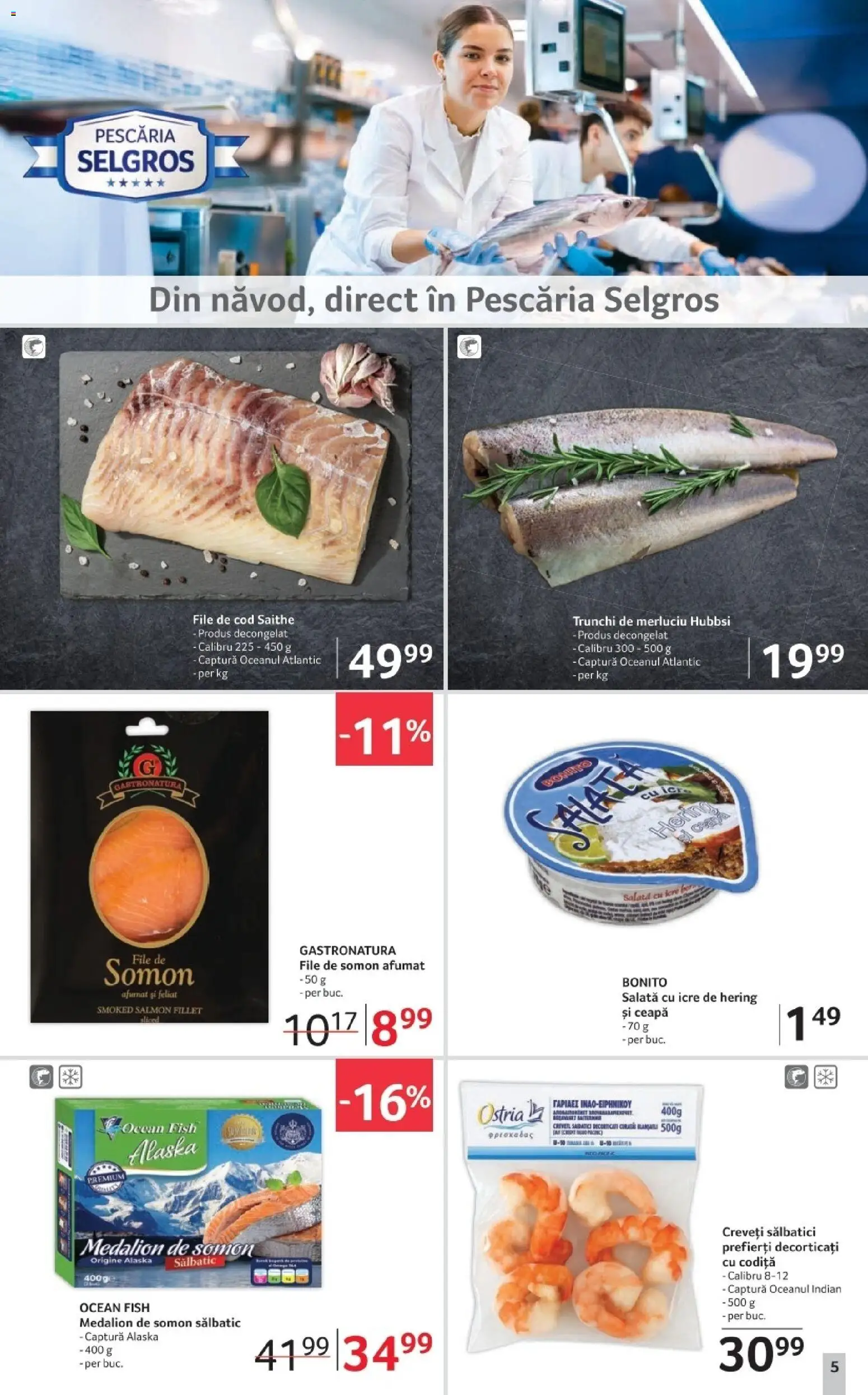 Noul catalog Selgros – valabil de la 02.01.2026 | Pagină: 5 | Produse: Salată cu icre, Salată, Ceapă