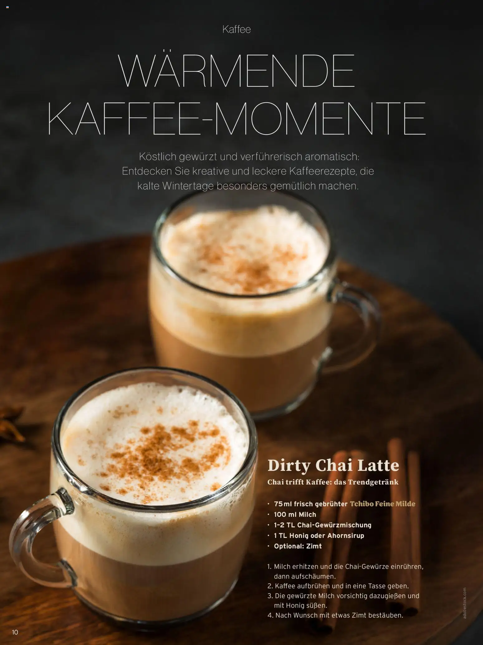 Tchibo Katalog Moment – gültig ab 01.12.2025 | Seite: 10 | Produkte: Milch, Kaffee
