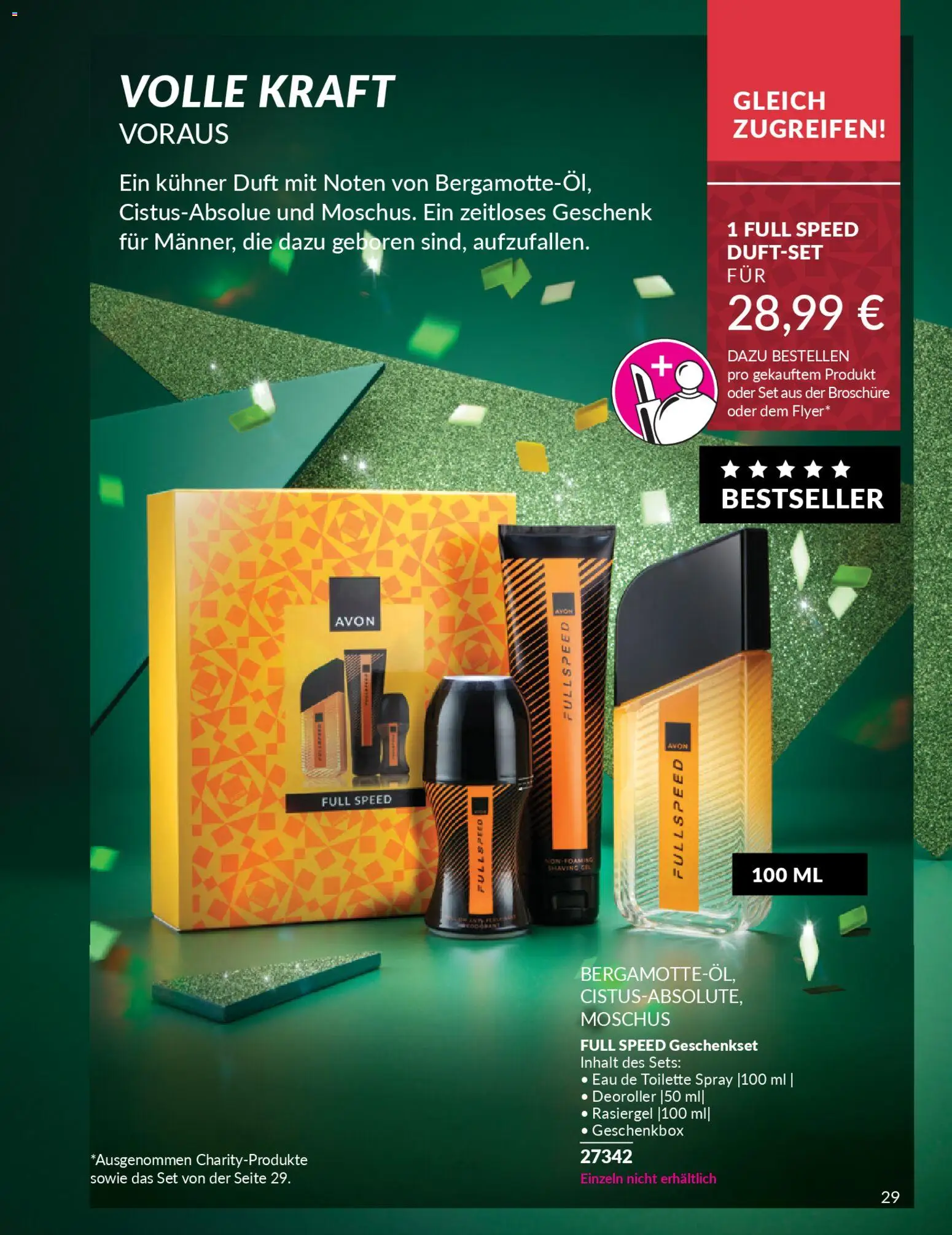 AVON Weihnachtsgeschenkideen – gültig ab 01.11.2025 | Seite: 29 | Produkte: Toilette, Duft, Eau de Toilette