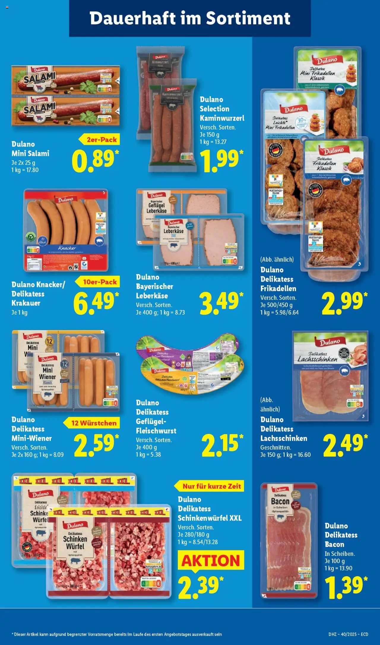 Lidl - Prospekt – gültig ab 29.09.2025 | Seite: 19 | Produkte: Salami, Schinken, Leberkase