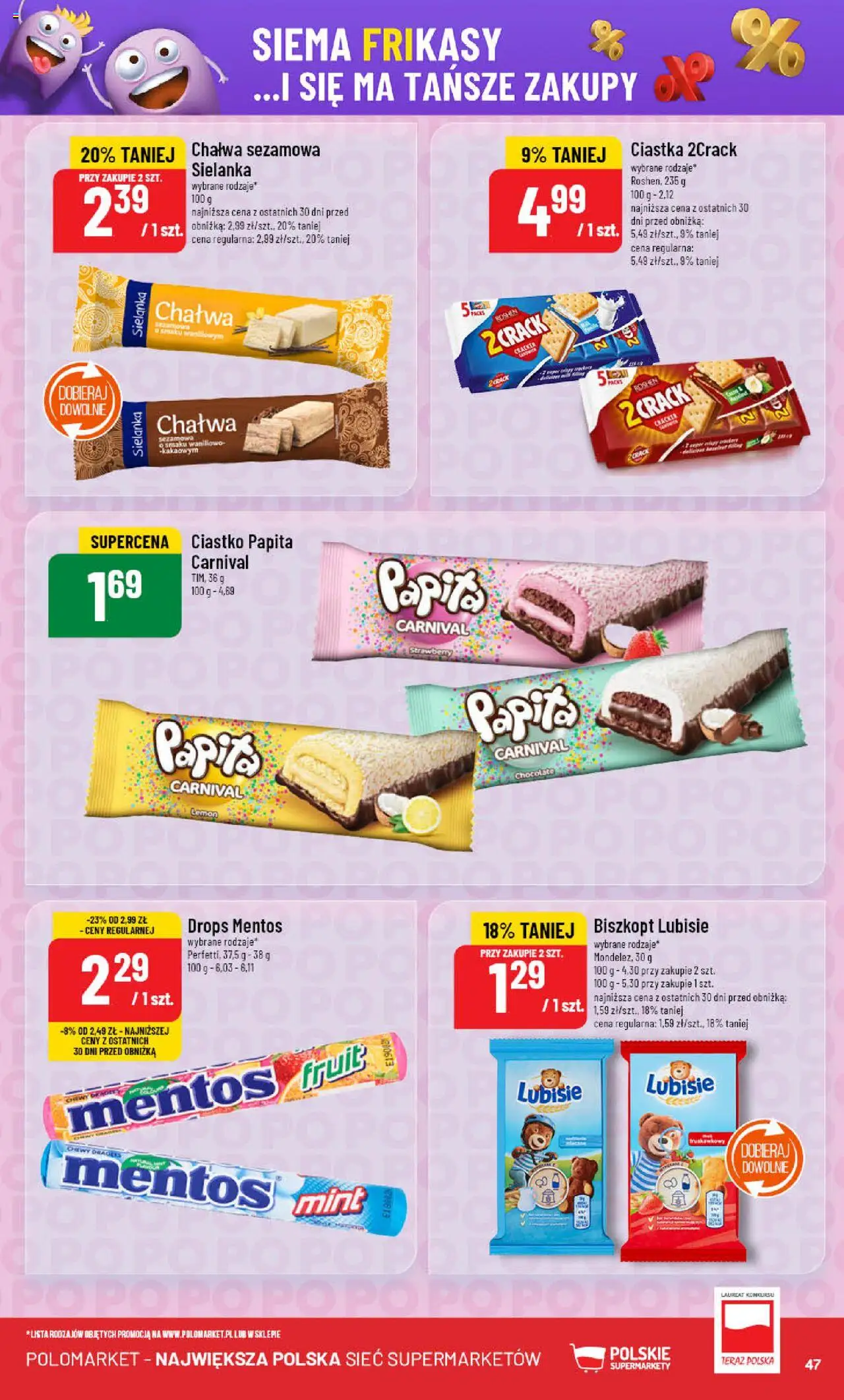POLOmarket Gazetka od 18.06.2025 | Strona: 47 | Produkty: Ciastka
