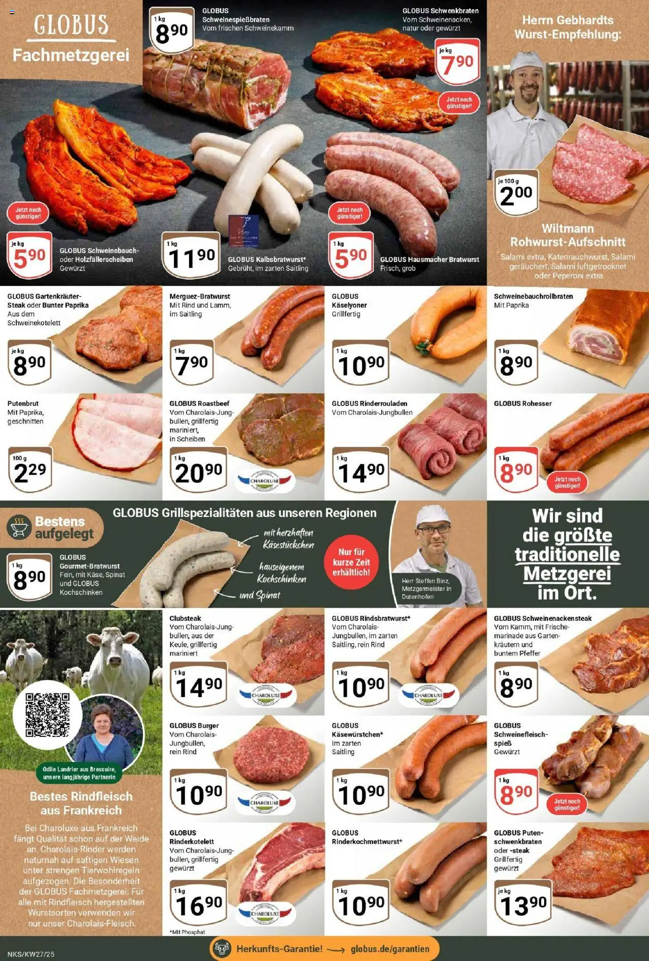Globus prospekt Neunkirchen	 - gültig ab dem 29.06.2025 | Seite: 18 | Produkte: Burger, Roastbeef, Pfeffer, Salami