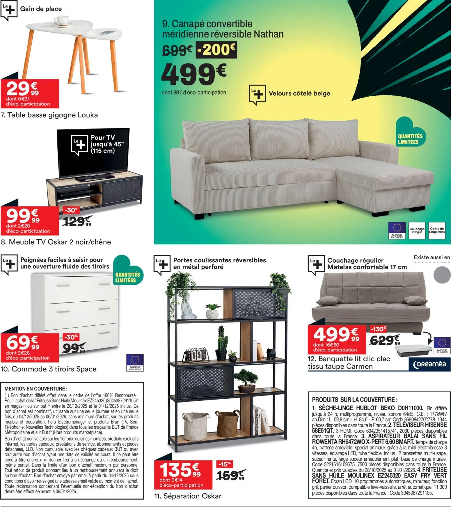 {H1} | Page: 7 | Produits: Base, Commode, Batterie, Panier