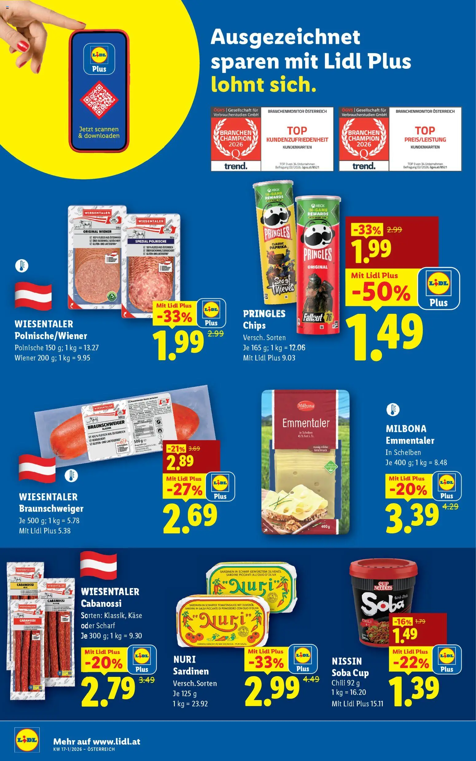 Lidl Flugblatt - Oberpullendorf, Güssing, Oberwart gültig ab 16.04.2026 | Seite: 39 | Produkte: Chips, Chili, Xbox, Käse