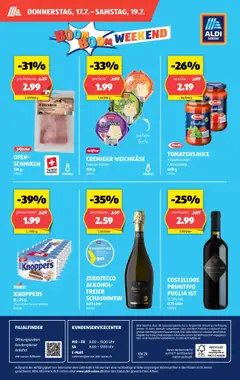 Aldi Aktionen ab 17.07.2025 | Seite: 32 | Produkte: Barilla, Schinken, Knoblauch, Ofen