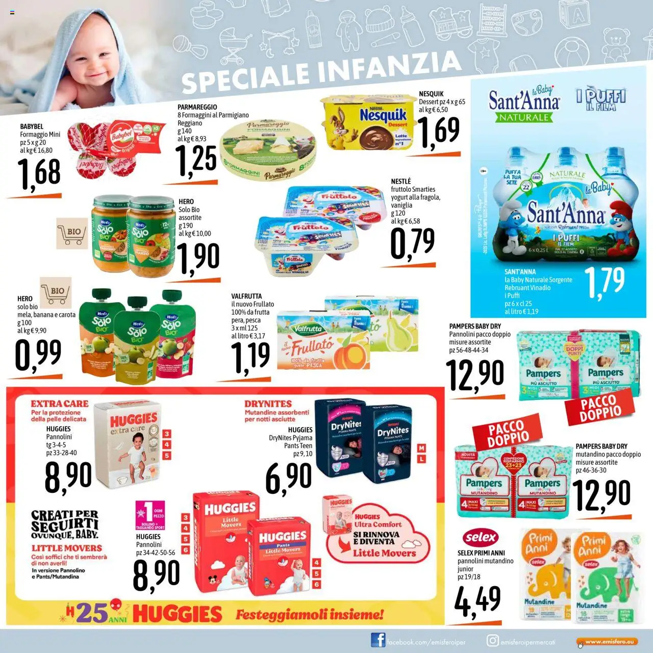 Volantino Emisfero del 20.10.2025 | Pagina: 17 | Prodotti: Pannolini, Yogurt, Carota, Pesca