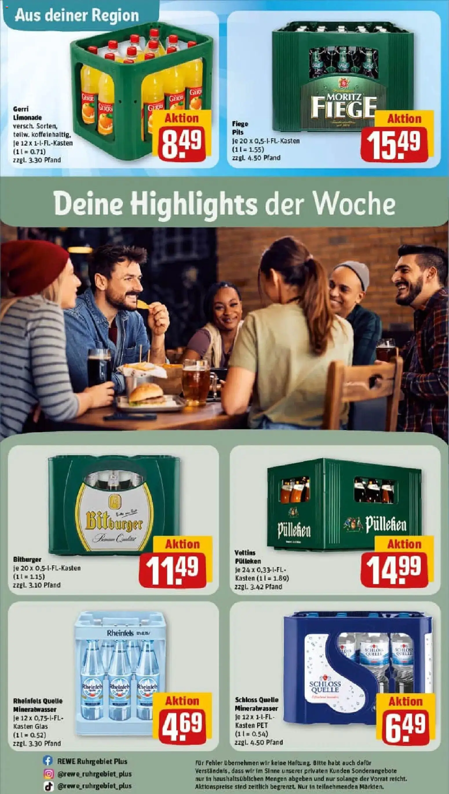 Rewe prospekt Mülheim An Der Ruhr	 – gültig ab 26.01.2026 | Seite: 27 | Produkte: Bitburger, Limonade, Veltins pulleken, Veltins