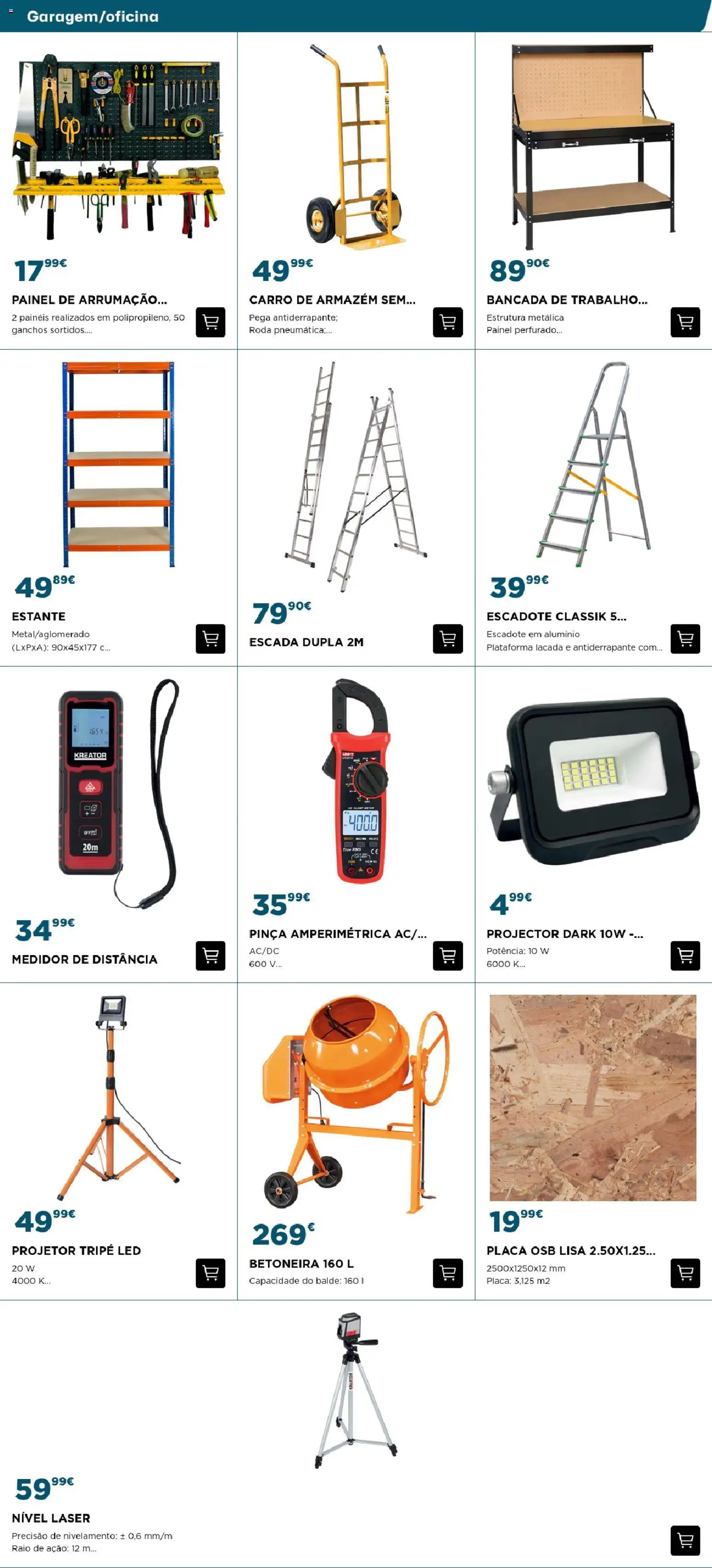 BricoMarché - Ferramentas - 12p - Fundão │ válido de 29.11.2025 | Página: 9 | Produtos: Escada, Balde, Bancada, Projetor