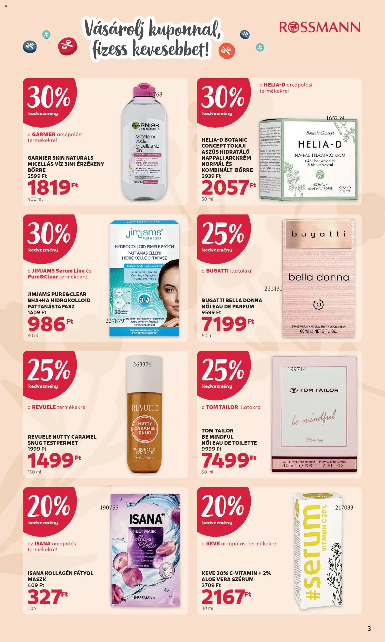 Rossmann akciós ujság - amely érvényes a következő dátumtól: 13.04.2026 | Oldal: 3