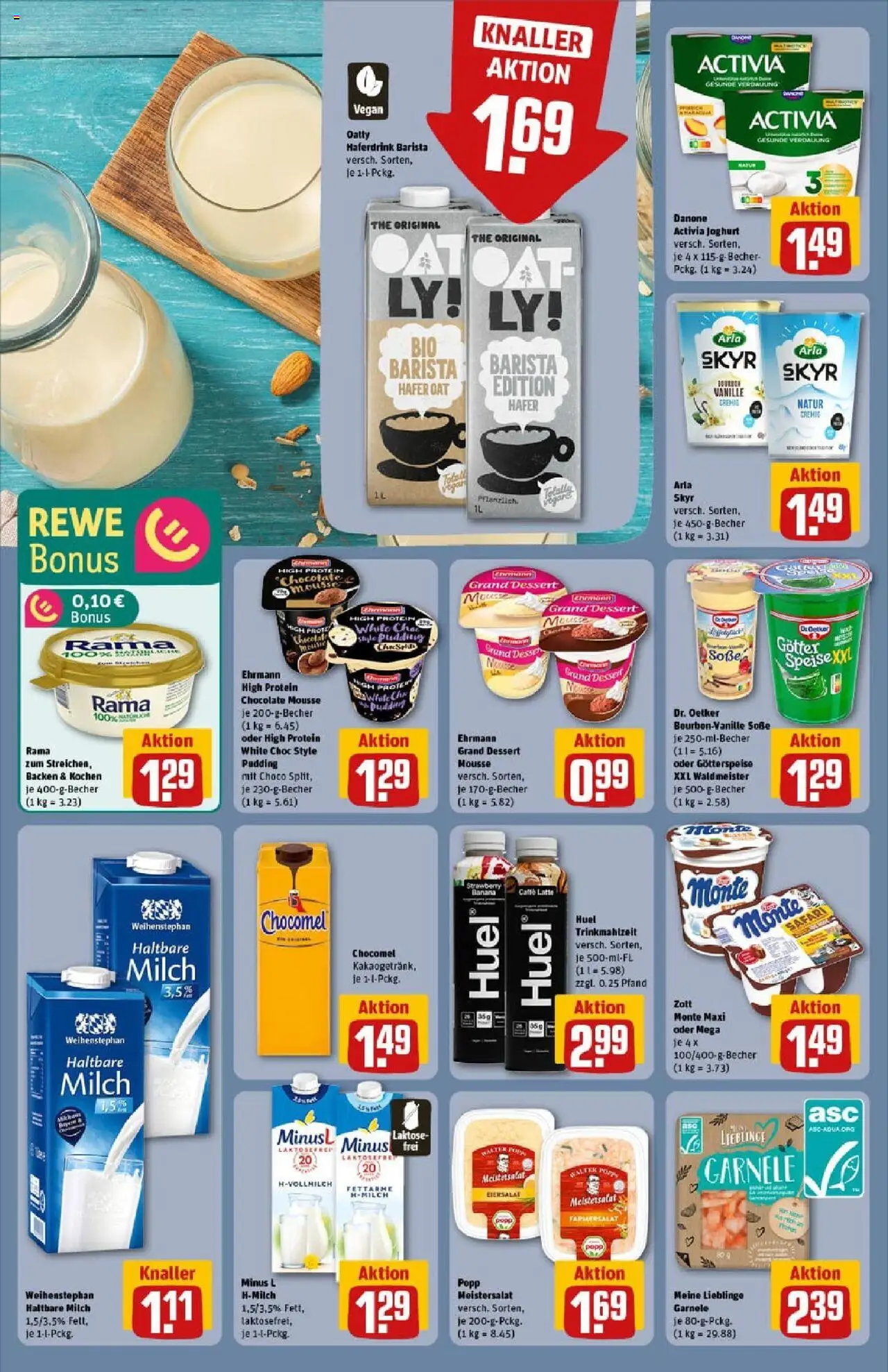 Rewe prospekt Schwerin	 - gültig ab dem 20.07.2025 | Seite: 20 | Produkte: Activia, Margarine, Skyr, Oatly